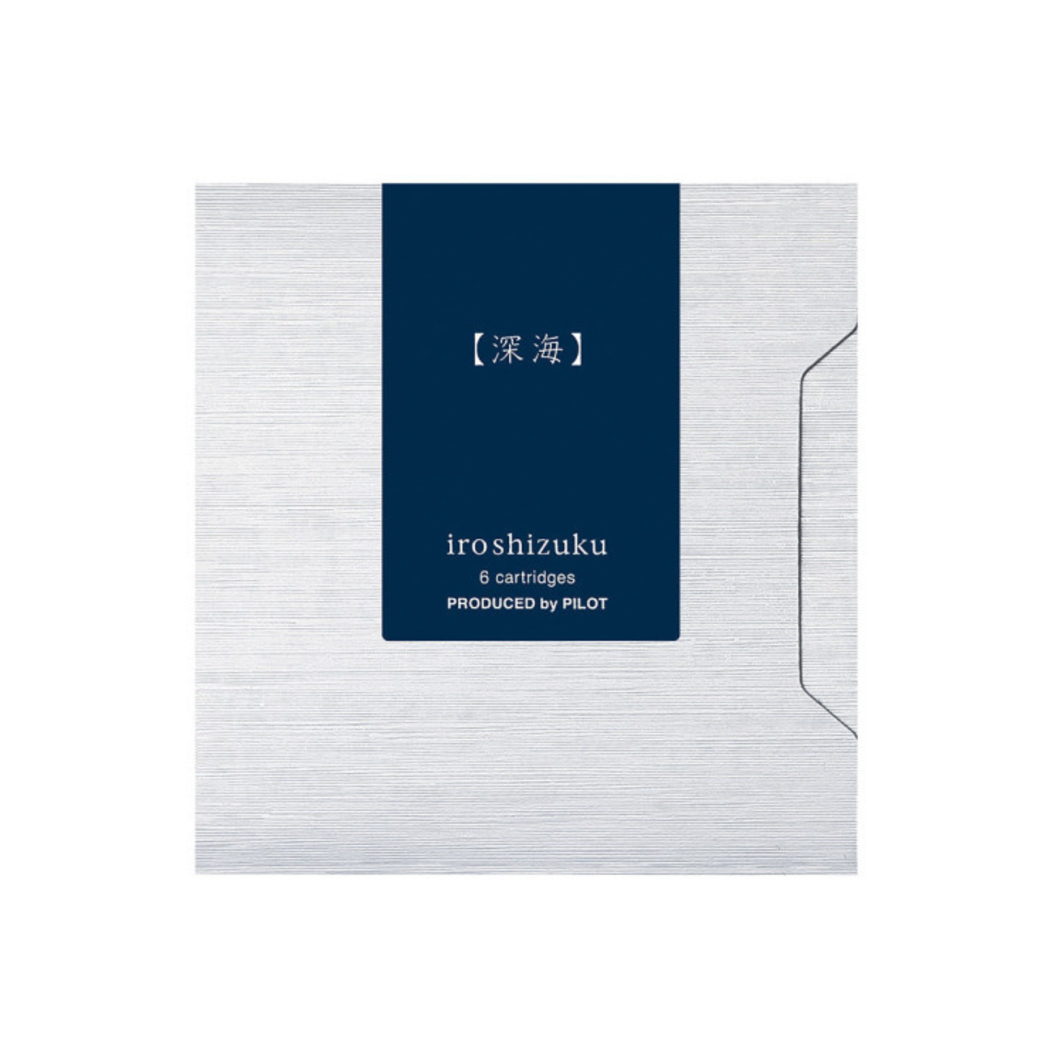 Pilot Iroshizuku Ink Cartridges - Shin-kai (Deep Sea Blue/Black) Pack of 6