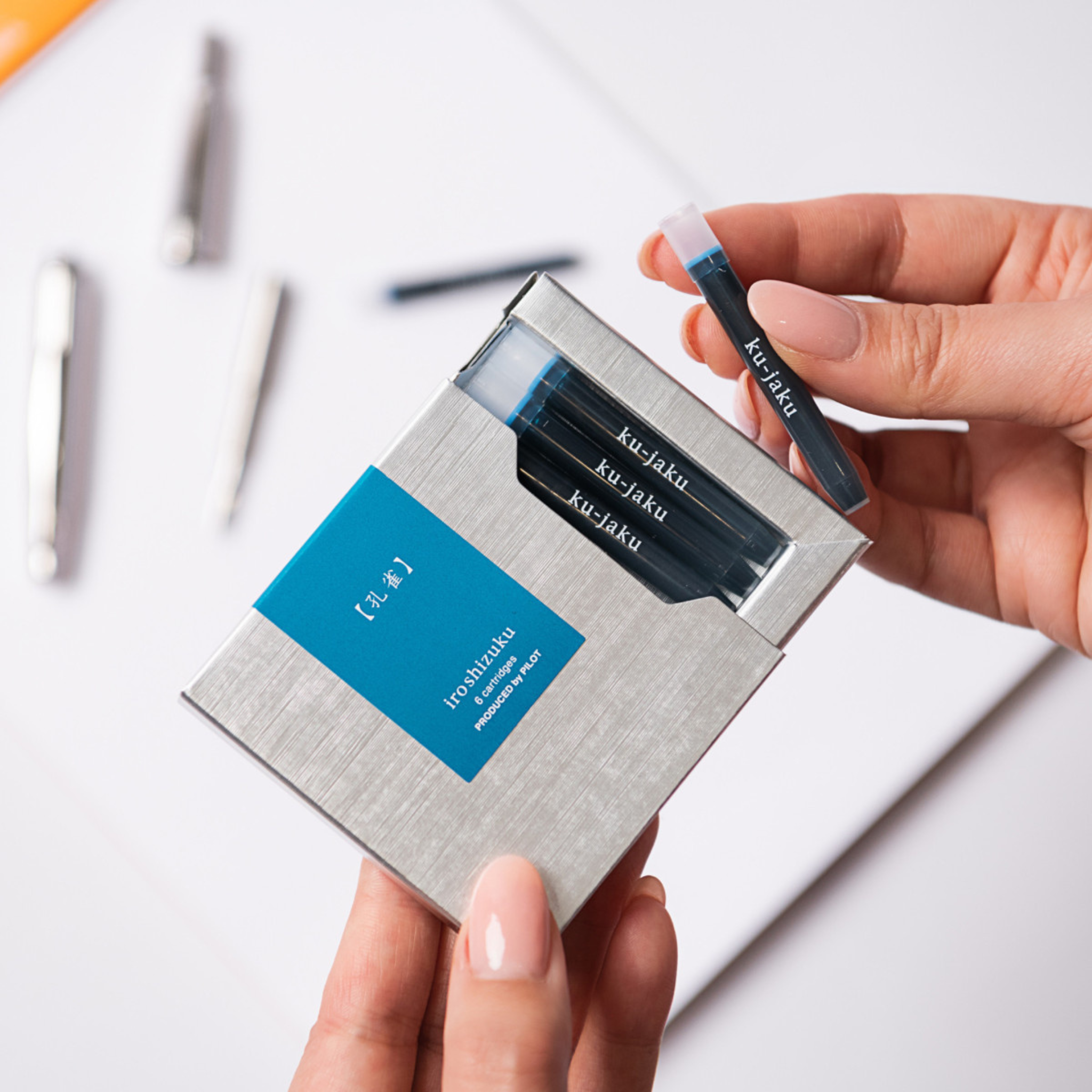 Pilot Iroshizuku Ink Cartridges - Ama-Iro (Sky Blue) Pack of 6
