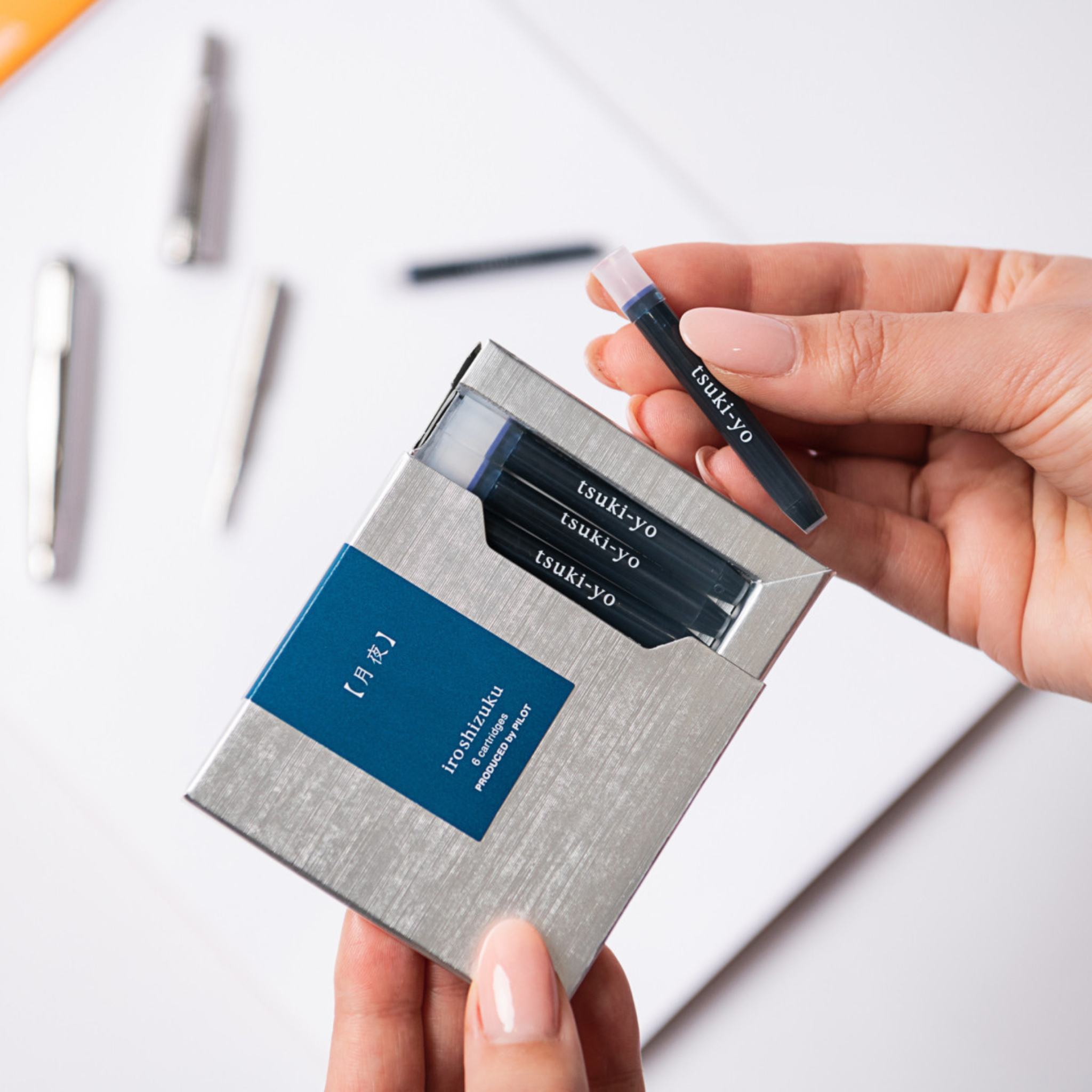 Pilot Iroshizuku Ink Cartridges - Ku-jaku (Peacock Blue) Pack of 6