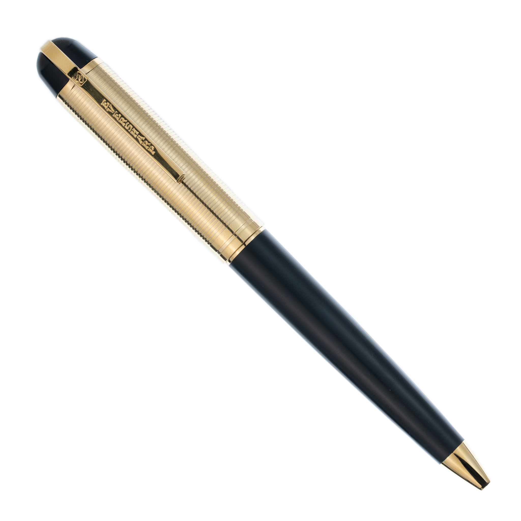 Wahl-Eversharp Skyline Black Presentation Gold Cap - Ballpoint Pen