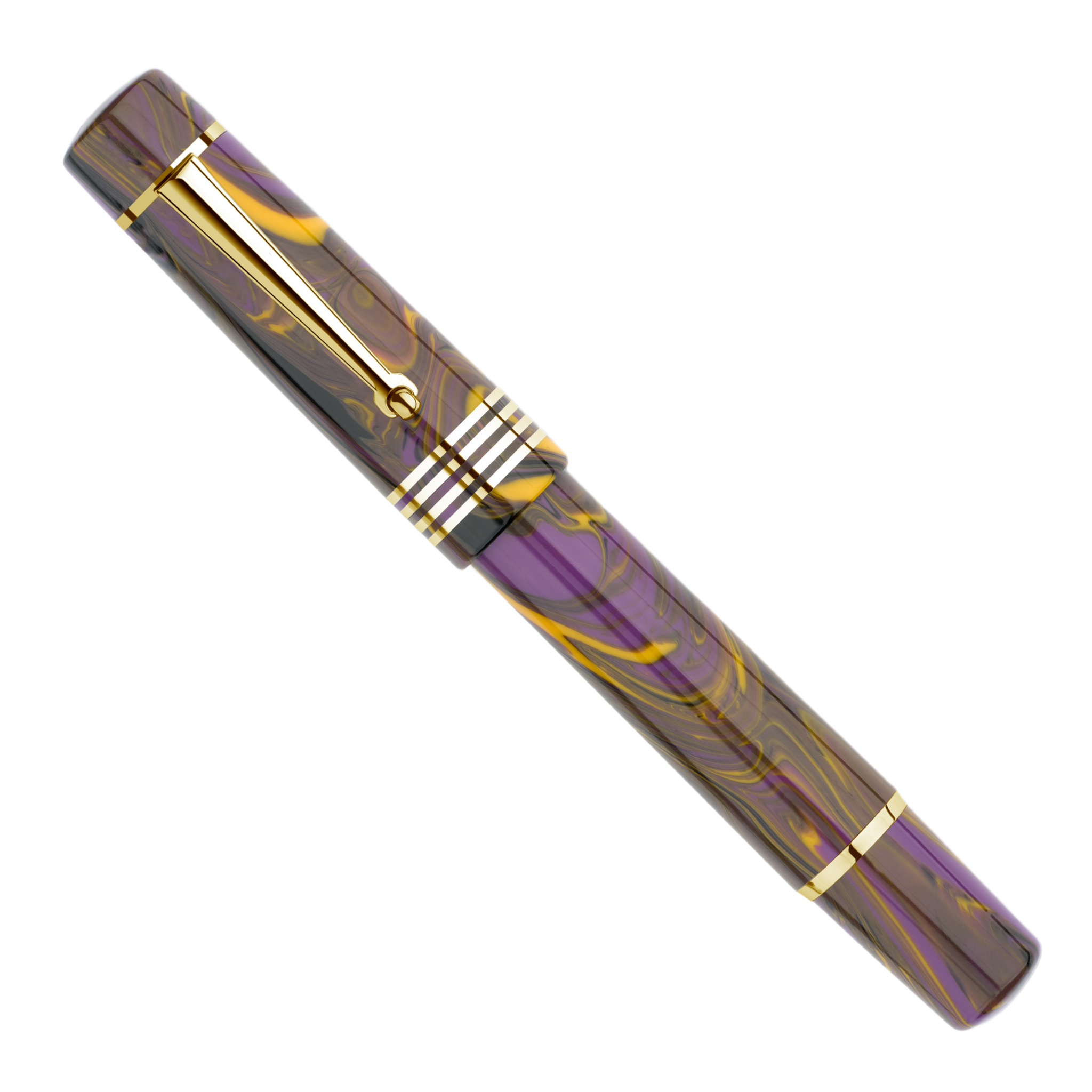 Delta Neo Gallery Iris Gold Trim - Fountain Pen