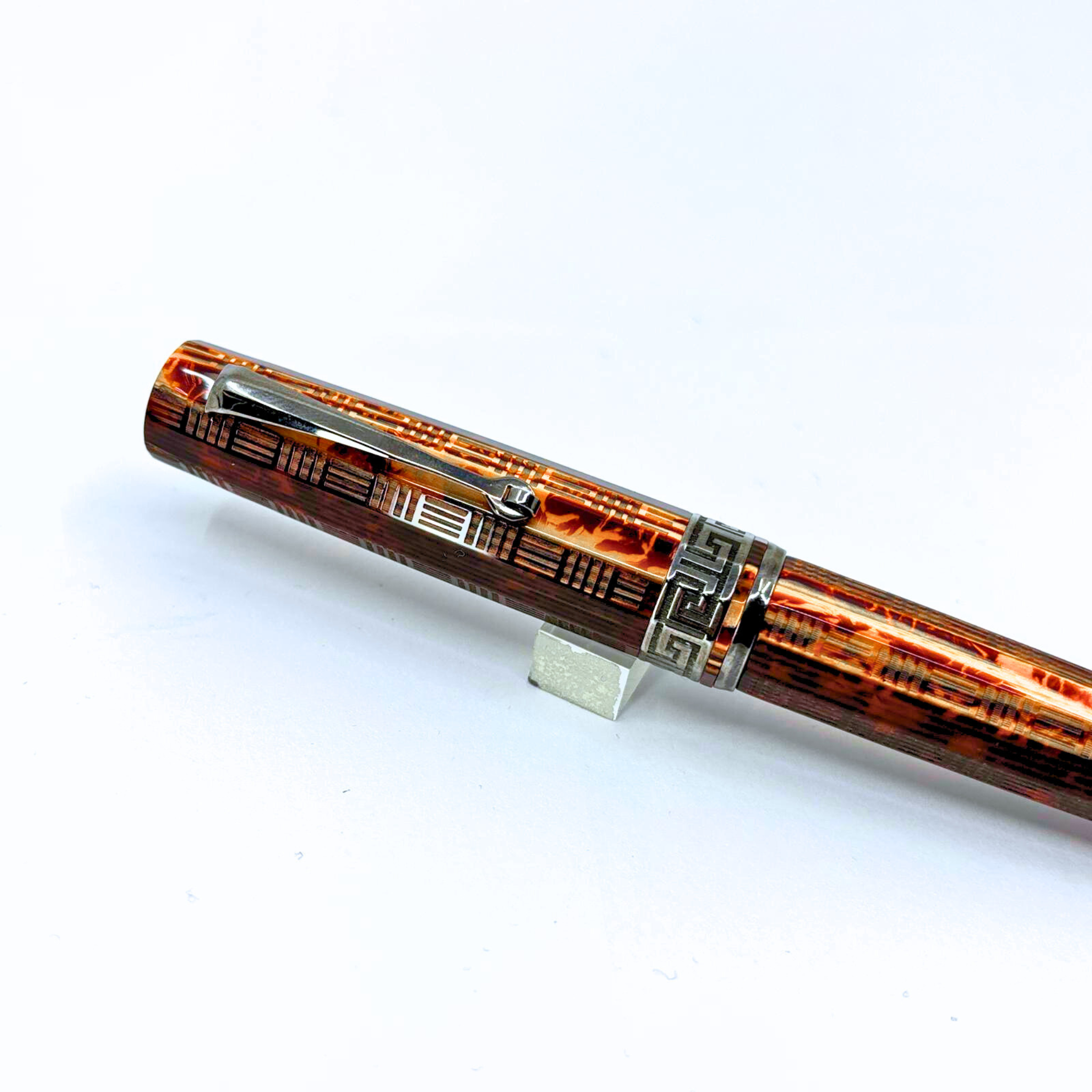 ASC Gladiator Medio Bespoke 2025 Arco Bronze Guilloche Ruthenium Trim - Fountain Pen