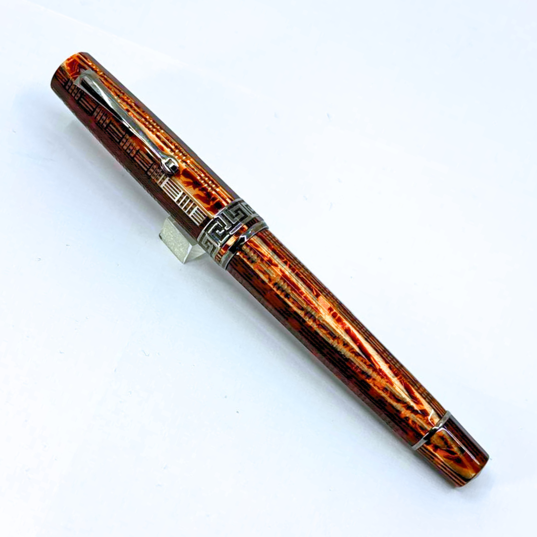 ASC Gladiator Medio Bespoke 2025 Arco Bronze Guilloche Ruthenium Trim - Fountain Pen