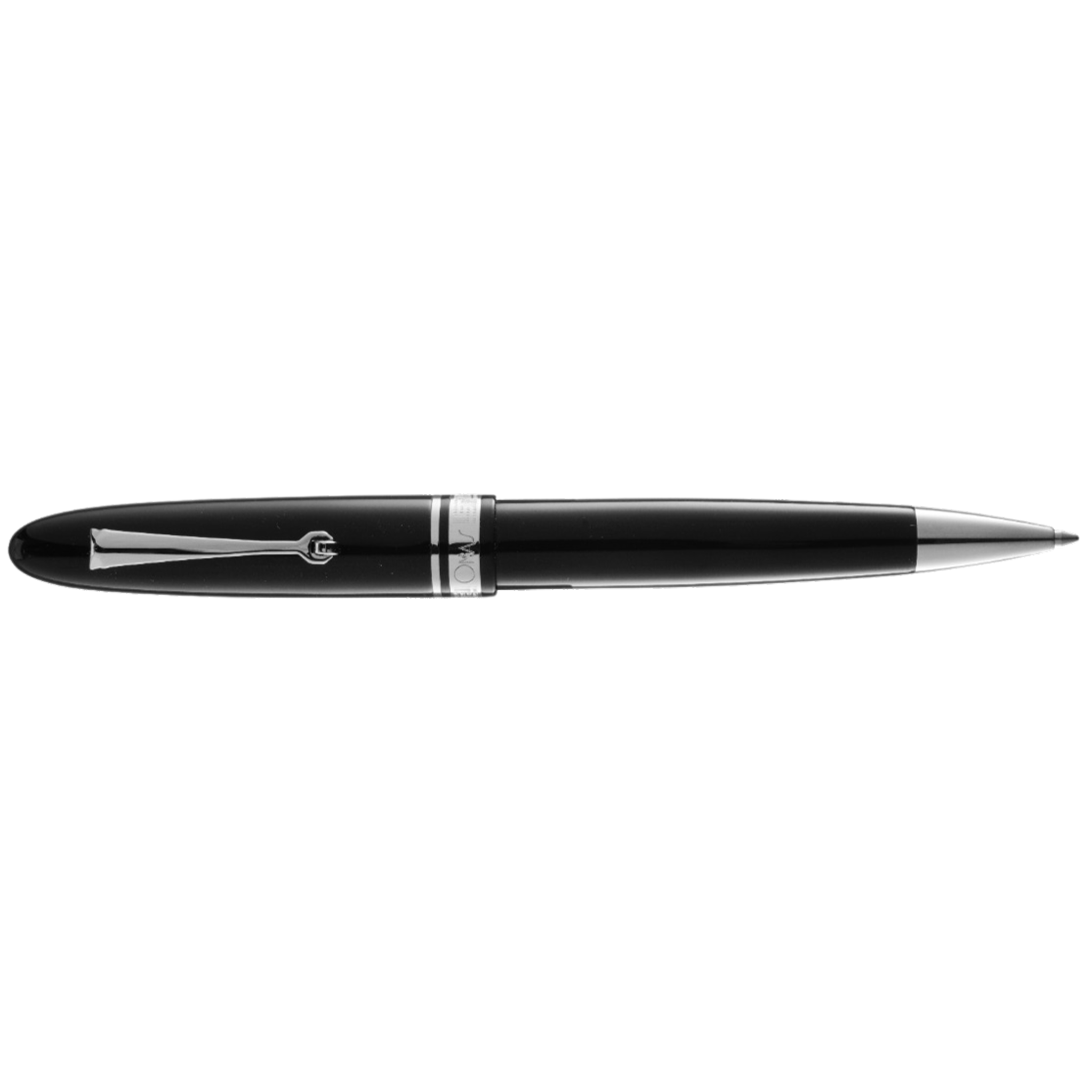 OMAS Ogiva Nera Silver Trim - Ballpoint Pen