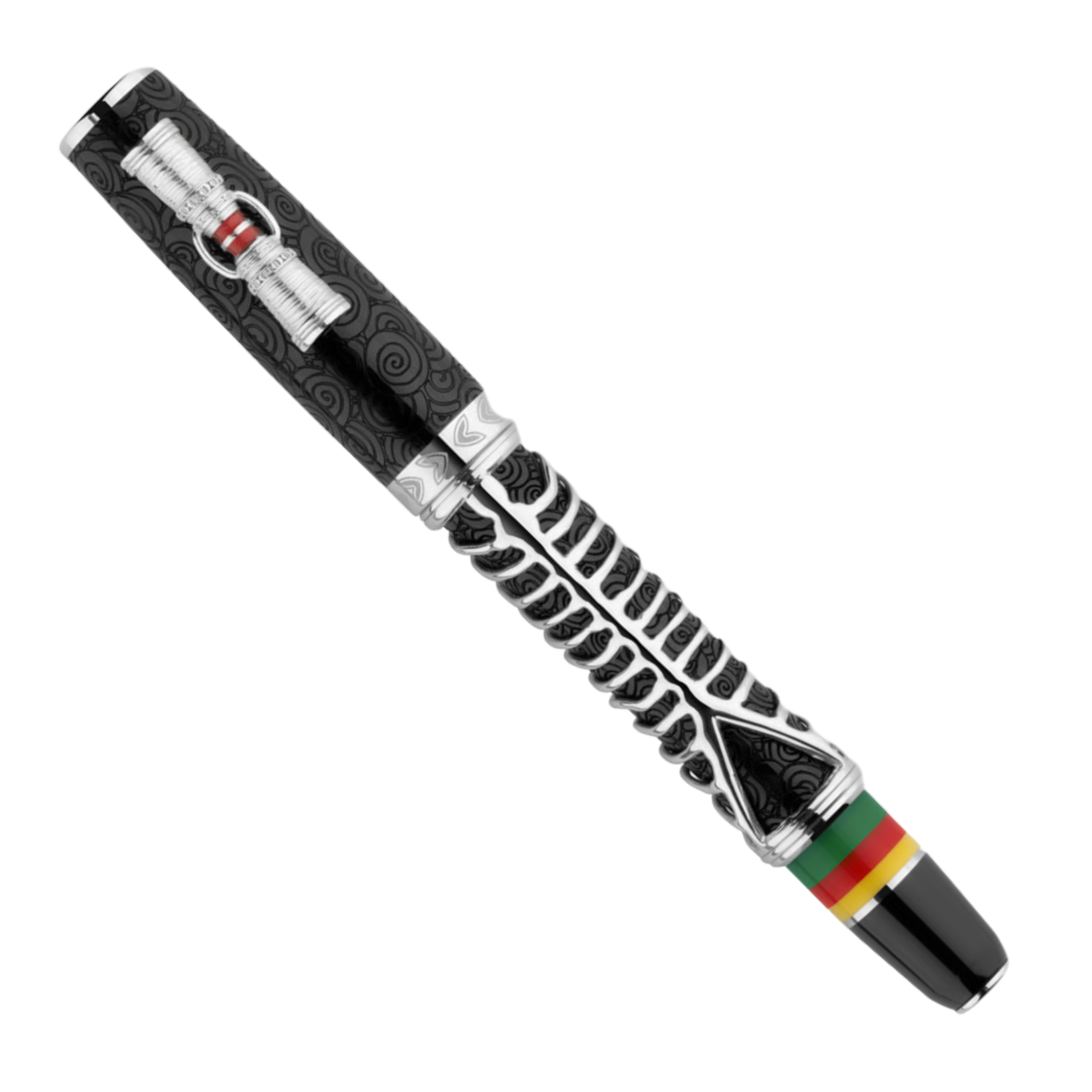 Delta Indigenous People Simbu Silver Trim Fountain Pen L.E.