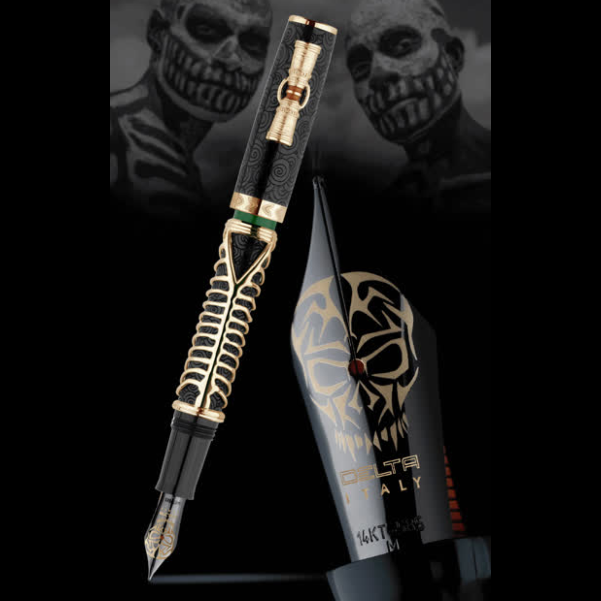 Delta Indigenous People Simbu Gold Trim Fountain Pen L.E.