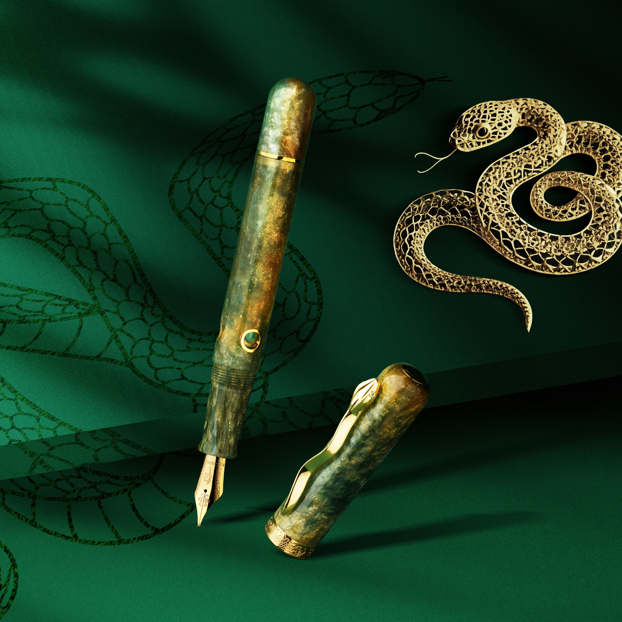 Nahvalur Pen of the Year Snake 2025 - Fountain Pen