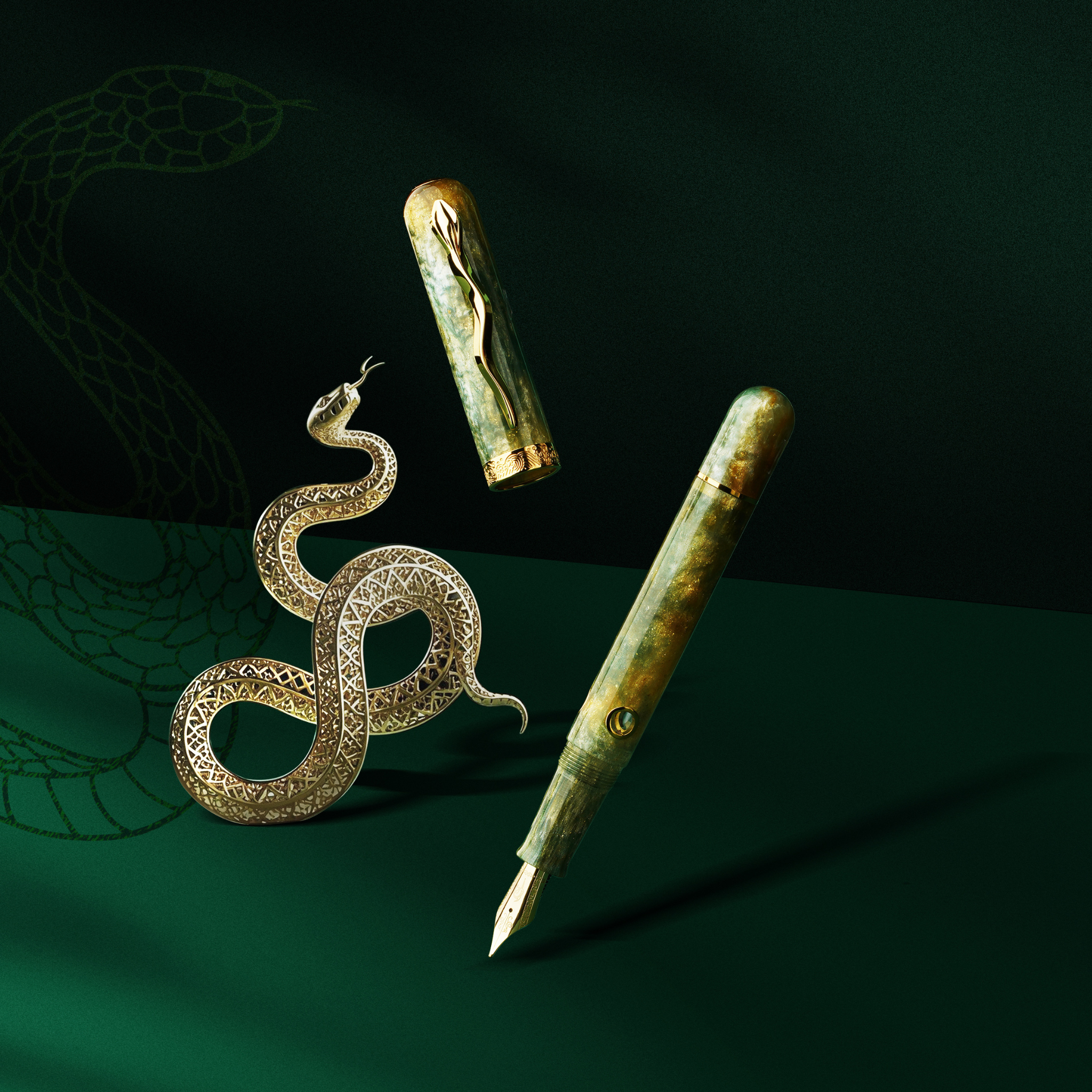 Nahvalur Pen of the Year Snake 2025 - Fountain Pen