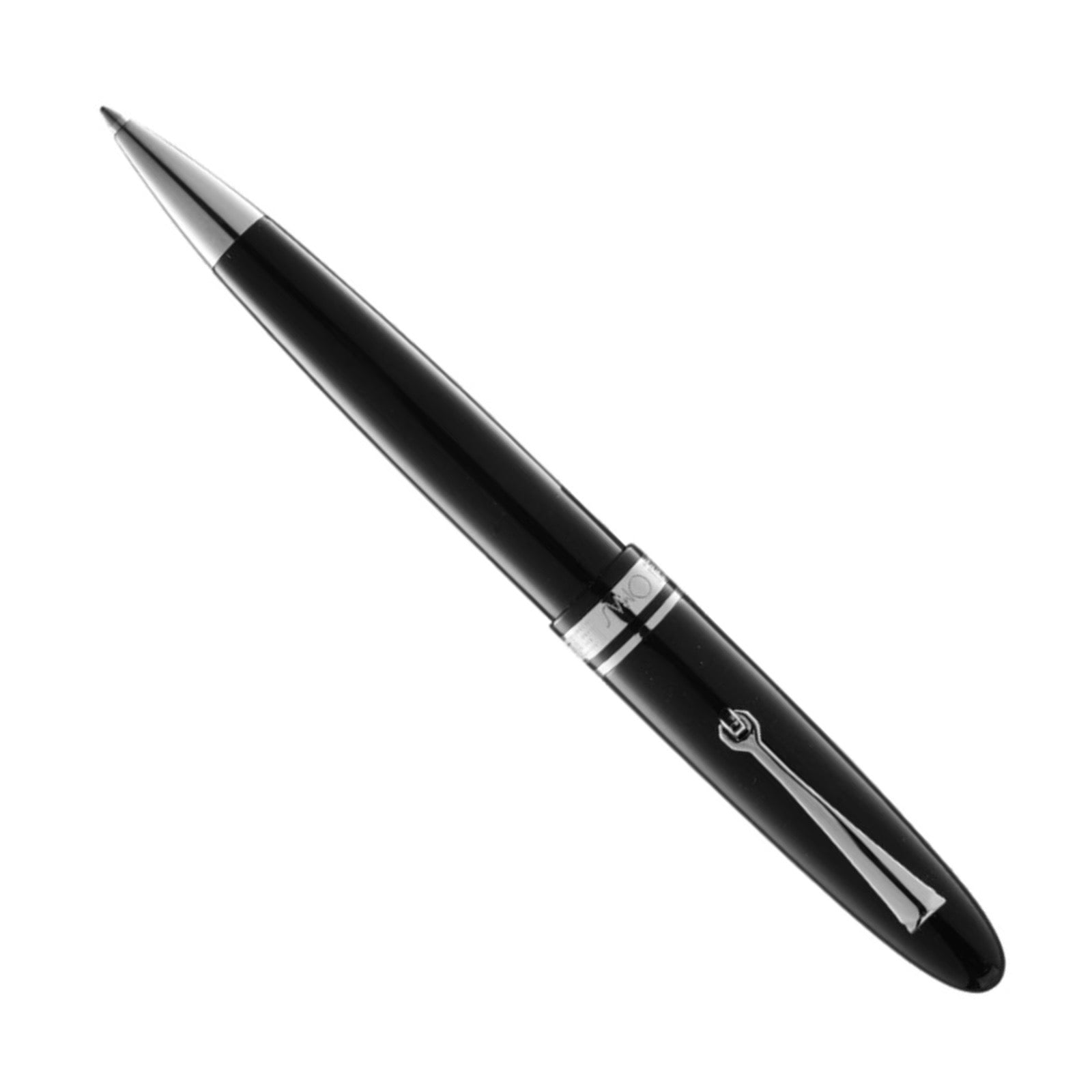 OMAS Ogiva Nera Silver Trim - Ballpoint Pen