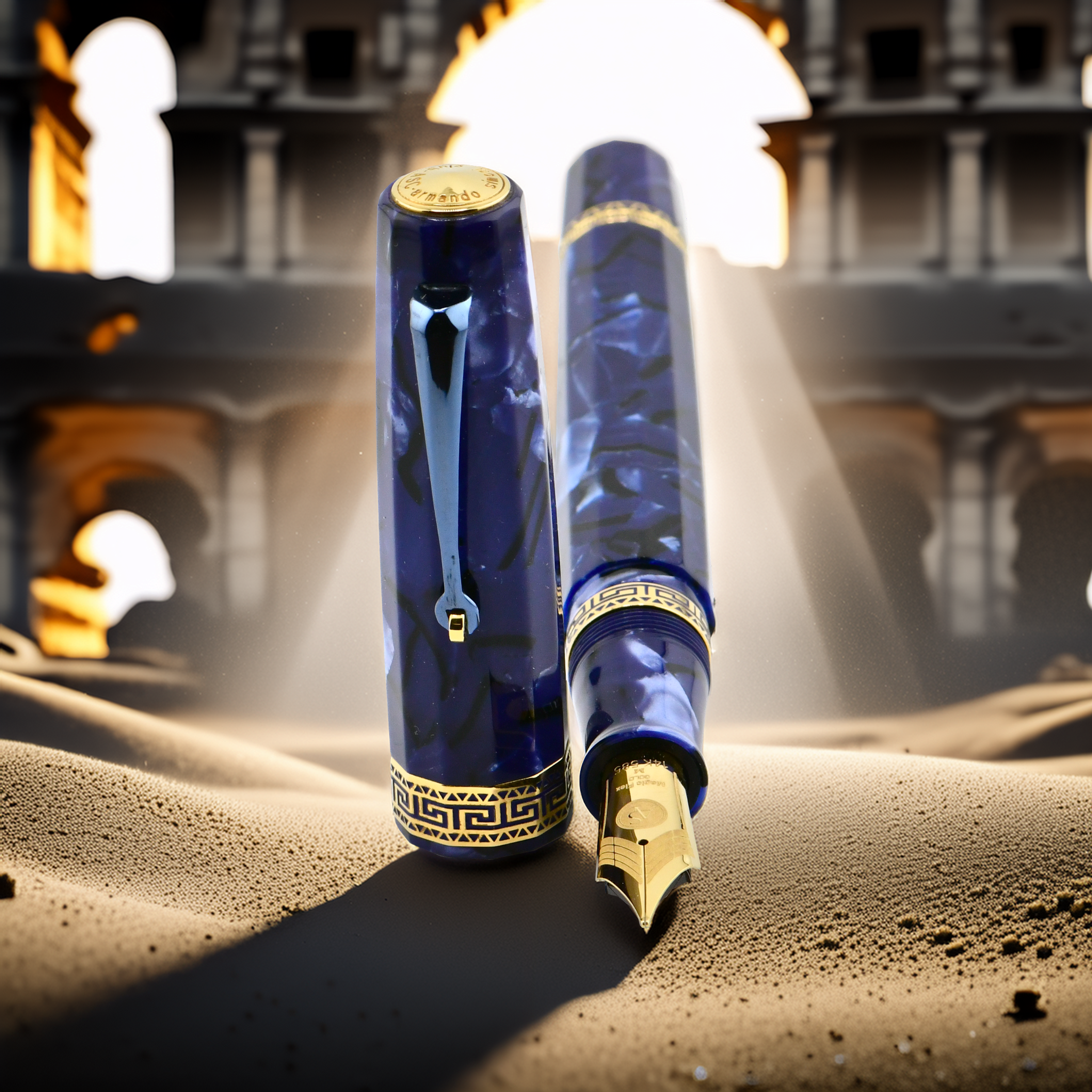 Armando Simoni Club Gran Gladiator Blue La Royale Fountain Pen Collection