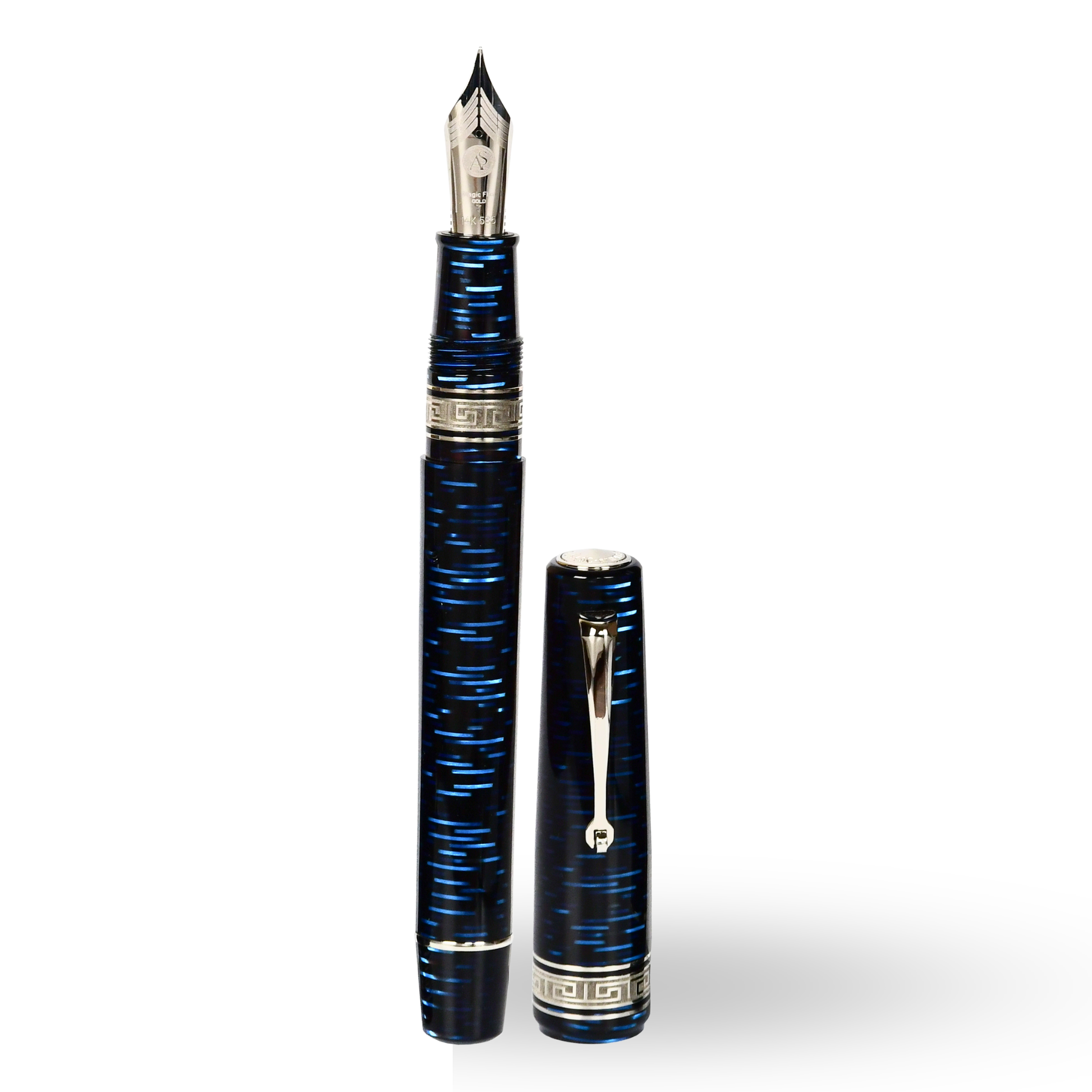 ASC Bologna Extra Blue "Wall Street" Skyscraper  Limited Edition Fountain Pen Collection