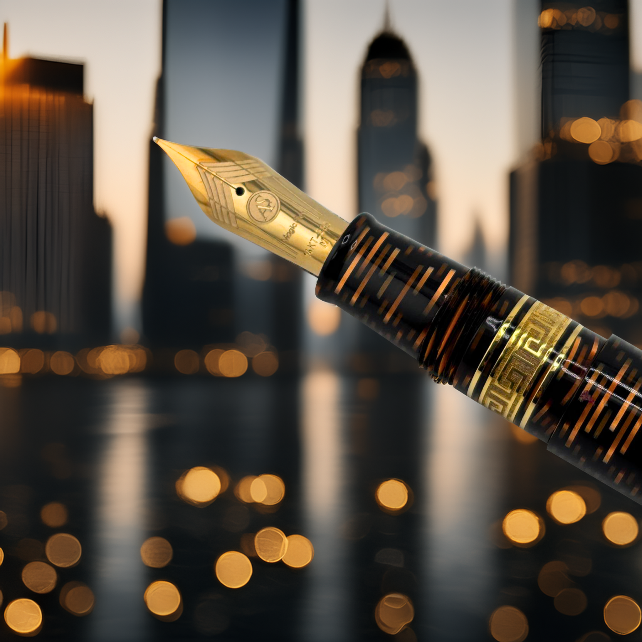 ASC Bologna Extra Bronze Skyscraper Limited Edition - Fountain Pen