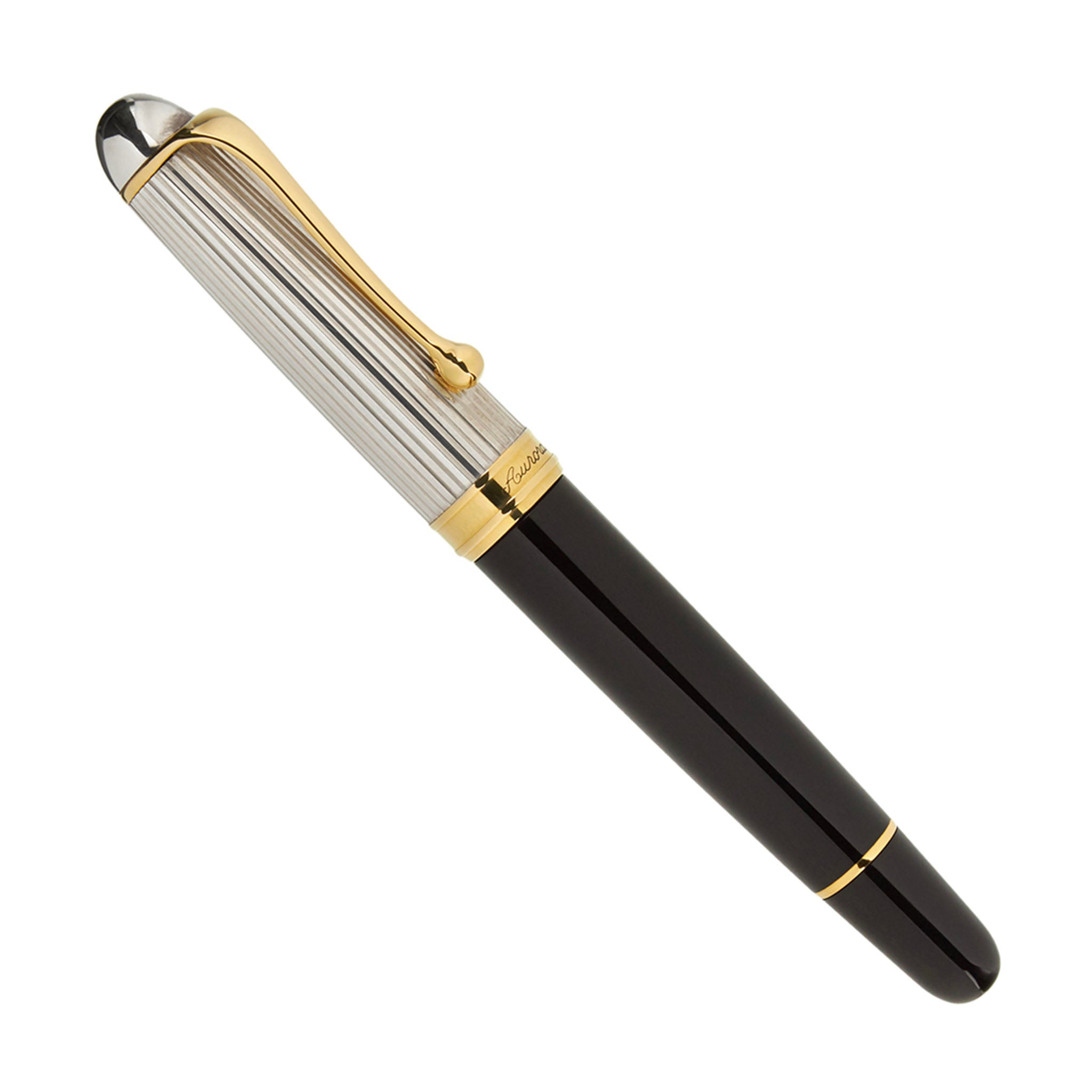 Aurora 88 Black with Sterling Silver Cap
