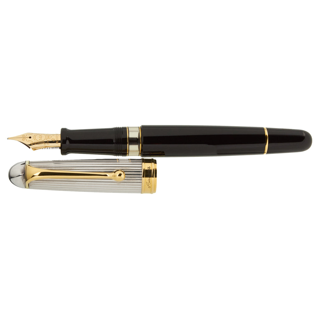 Aurora 88 Black with Sterling Silver Cap