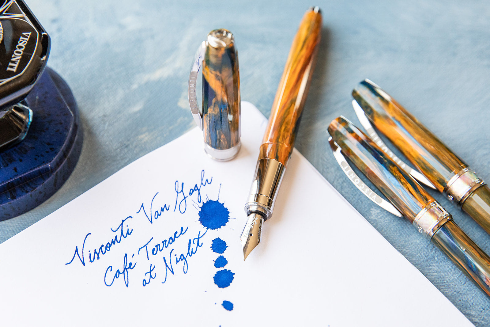 Visconti Van Gogh Impressionist Café Terrace at Night - Fountain Pen