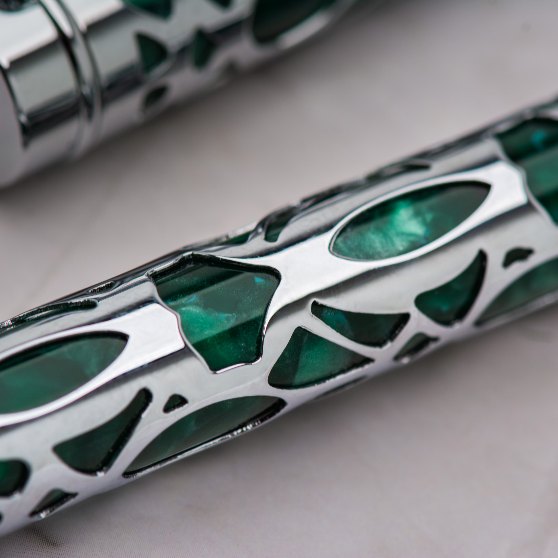 Conklin Endura Deco Crest Green Fountain Pen Collection