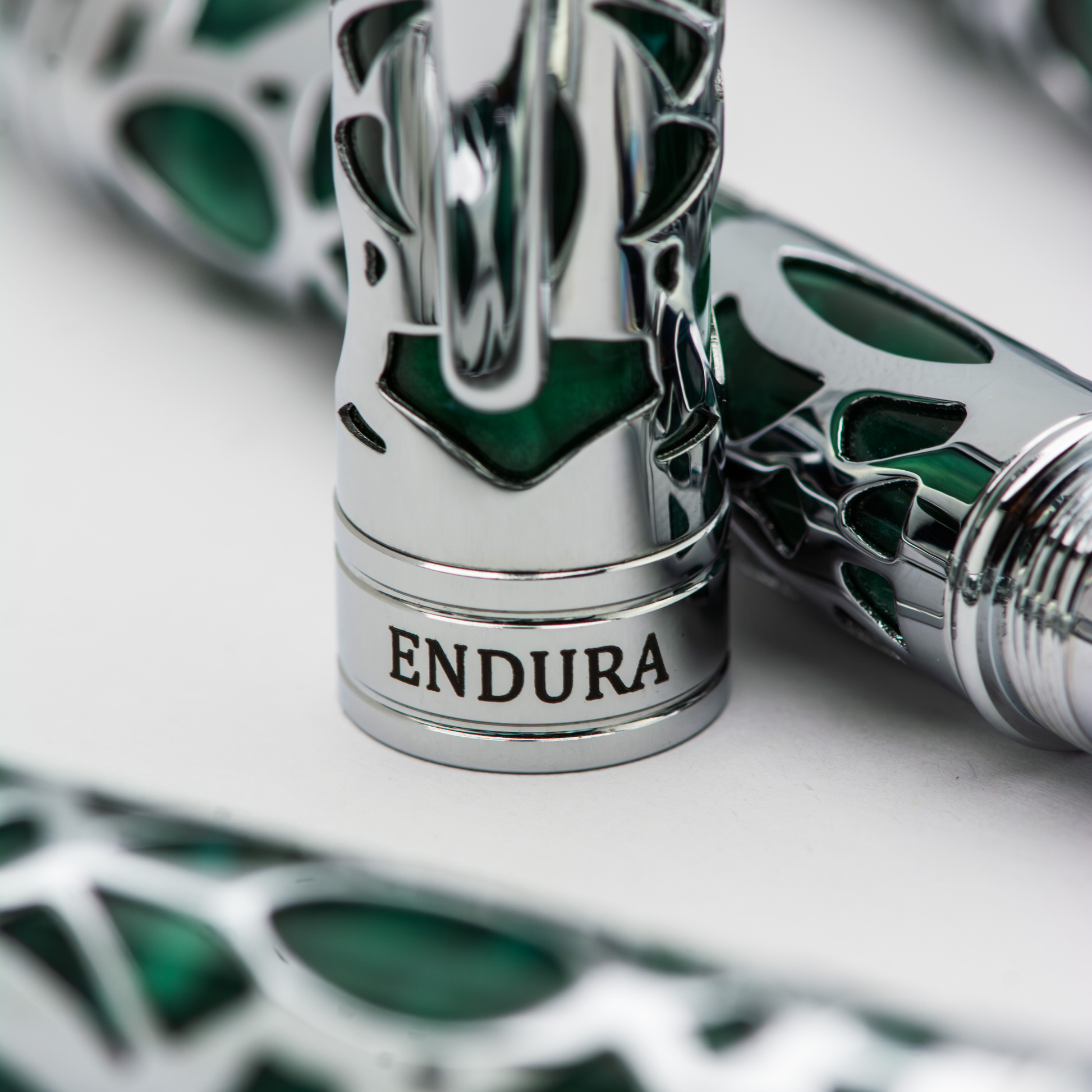 Conklin Endura Deco Crest Green Fountain Pen Collection