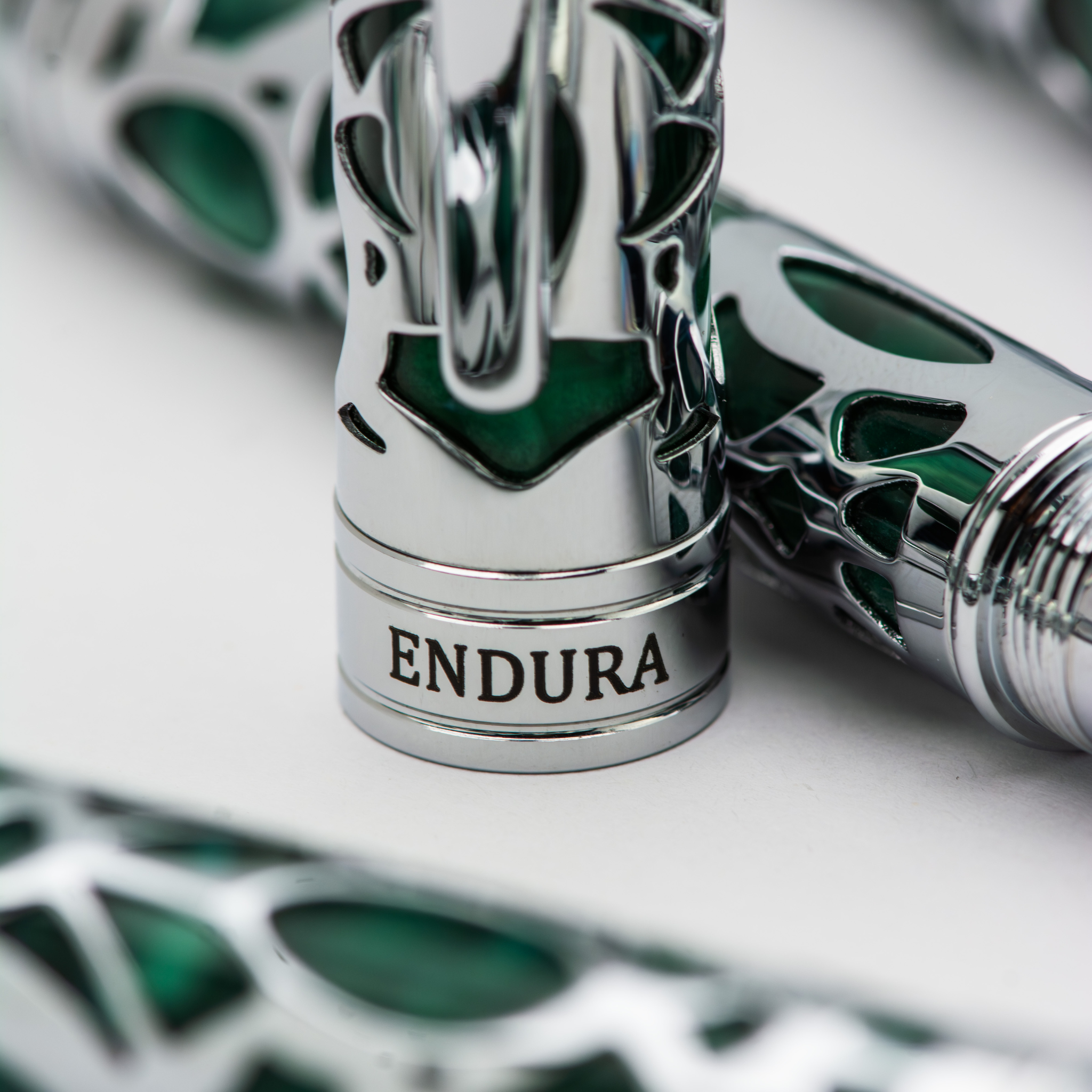 Conklin Endura Deco Crest Green Fountain Pen Collection