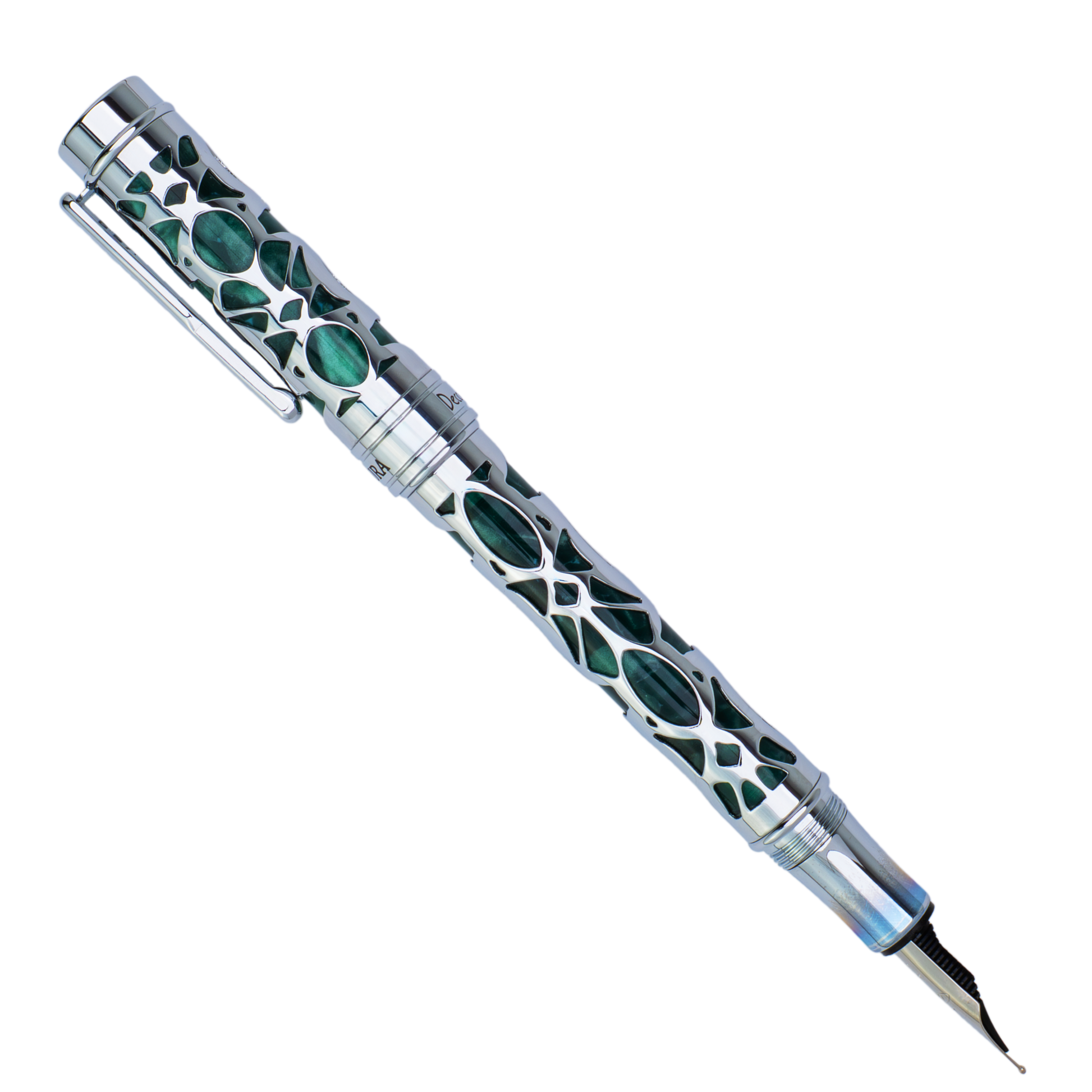 Conklin Endura Deco Crest Green Fountain Pen Collection