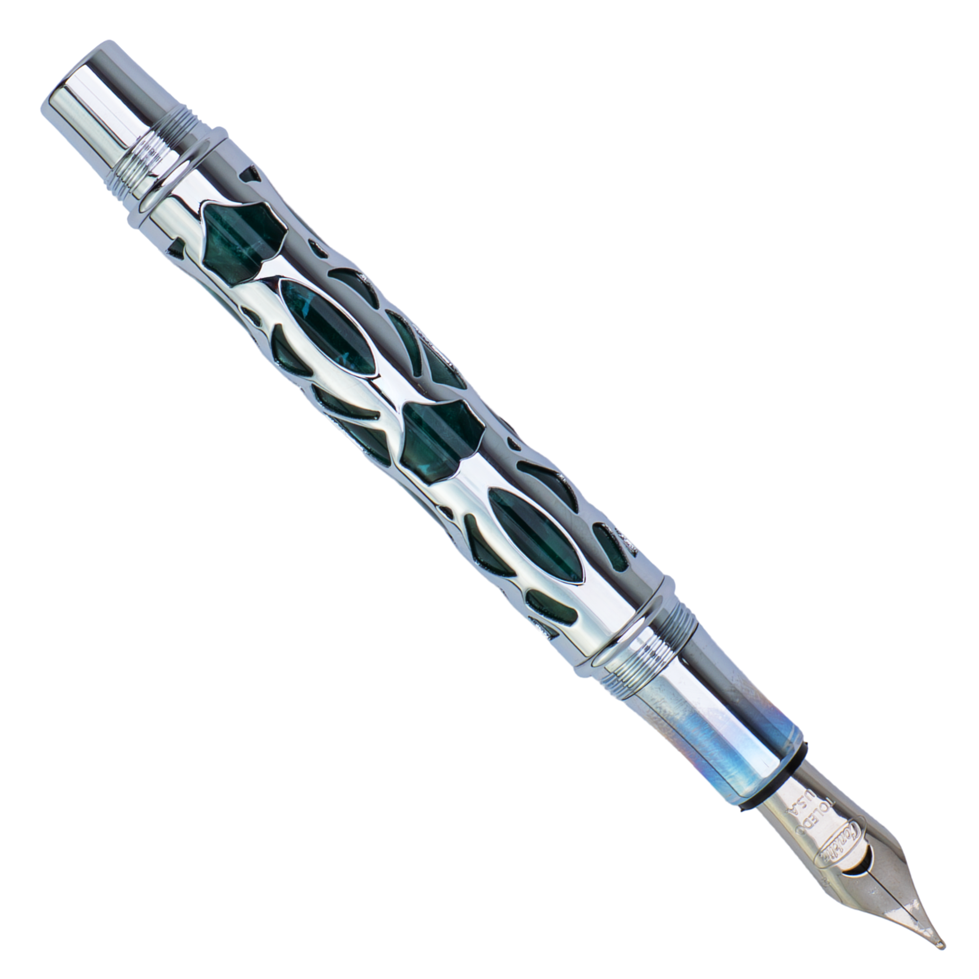 Conklin Endura Deco Crest Green Fountain Pen Collection