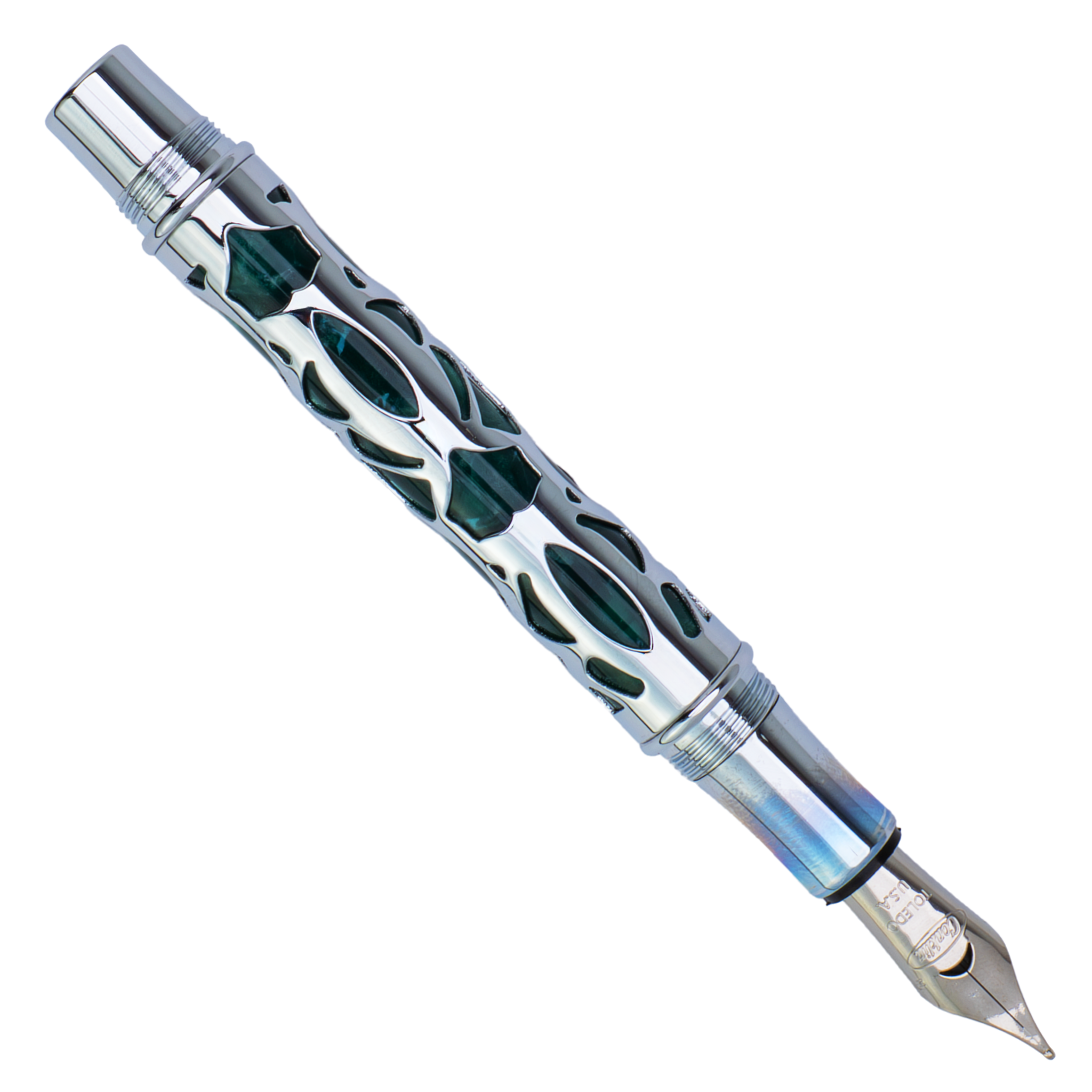 Conklin Endura Deco Crest Green Fountain Pen Collection