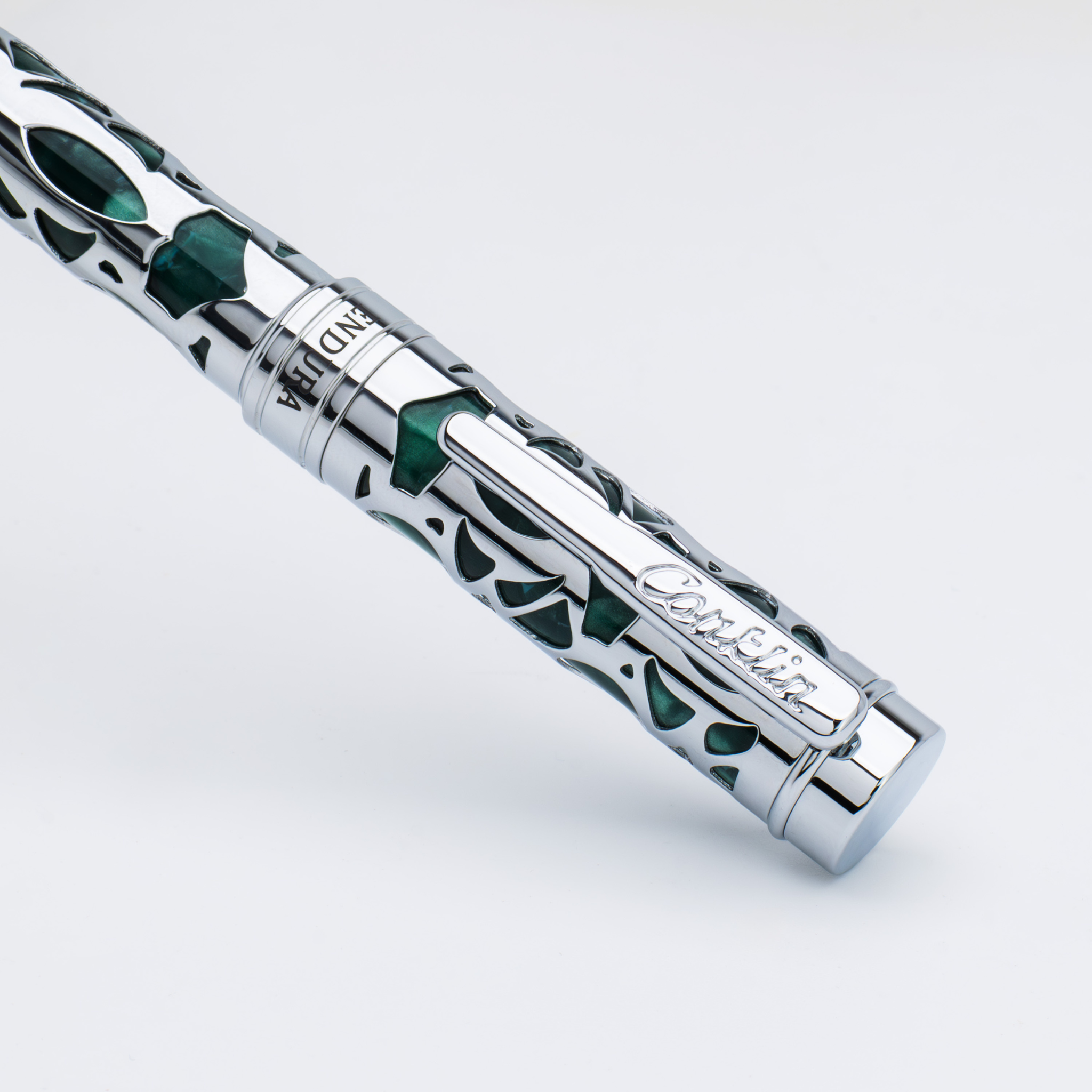Conklin Endura Deco Crest Green Fountain Pen Collection
