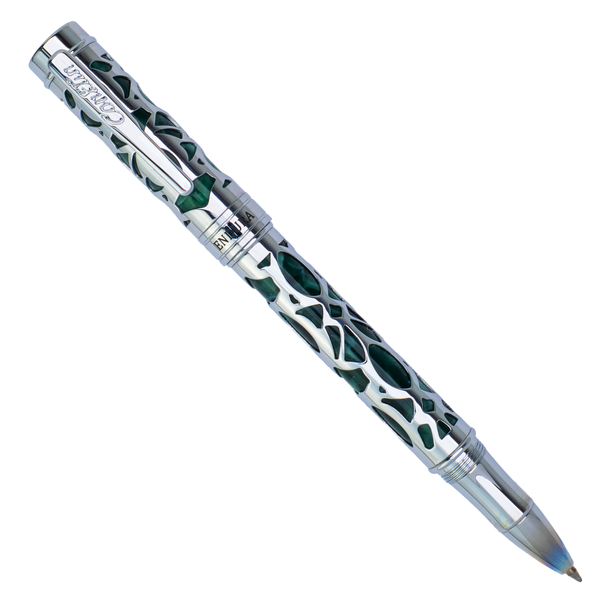 Conklin Endura Deco Crest Green Rollerball Pen Collection