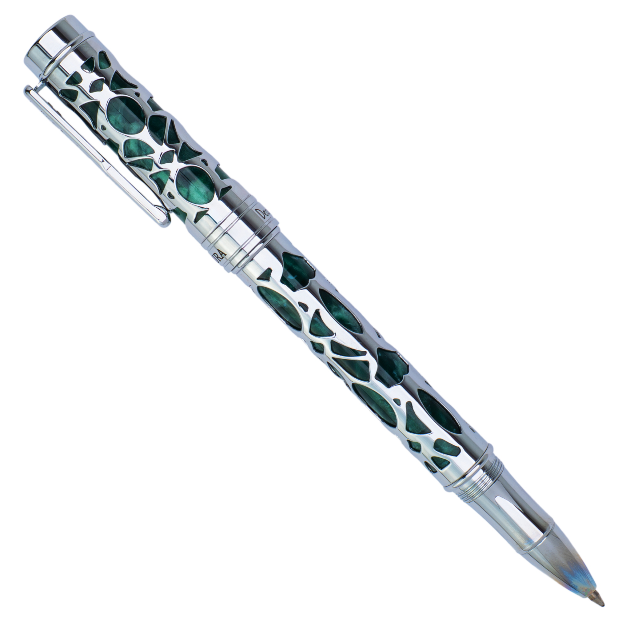 Conklin Endura Deco Crest Green Rollerball Pen Collection
