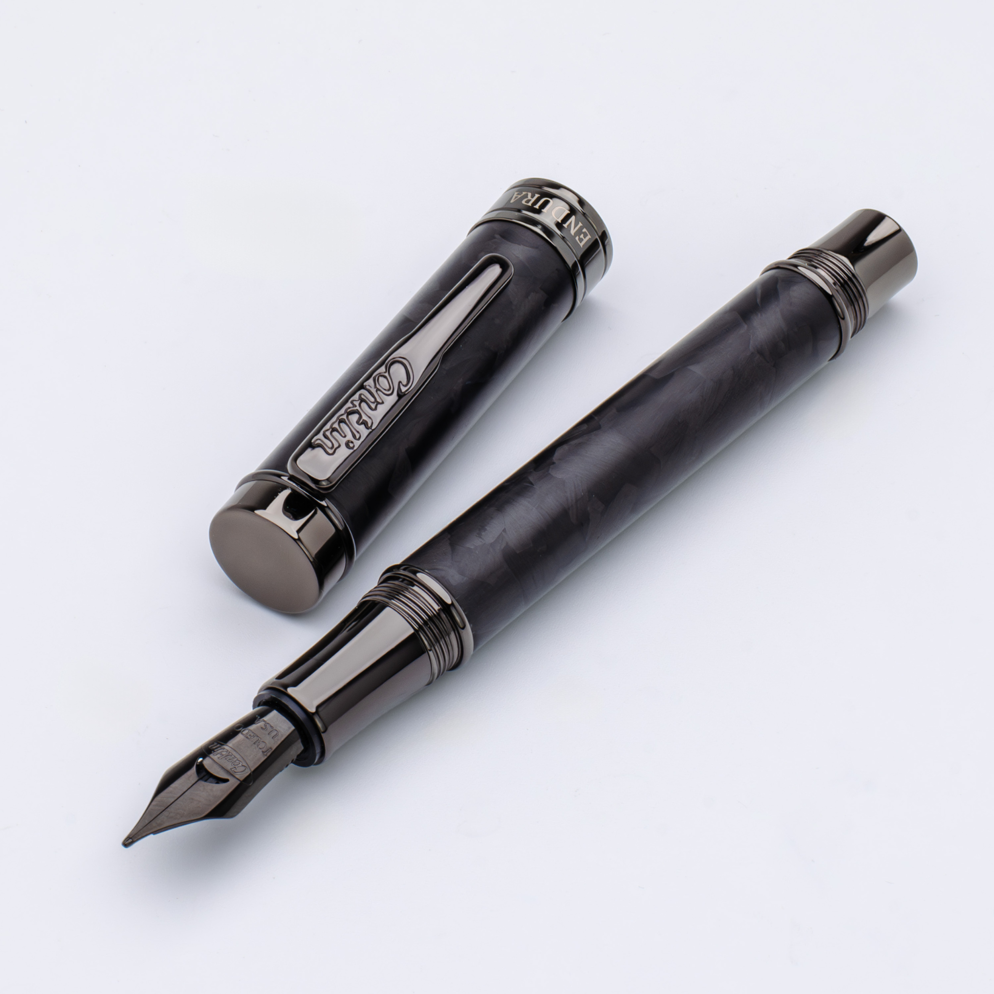 Conklin Endura Forged Carbon Fountain Pen Collection