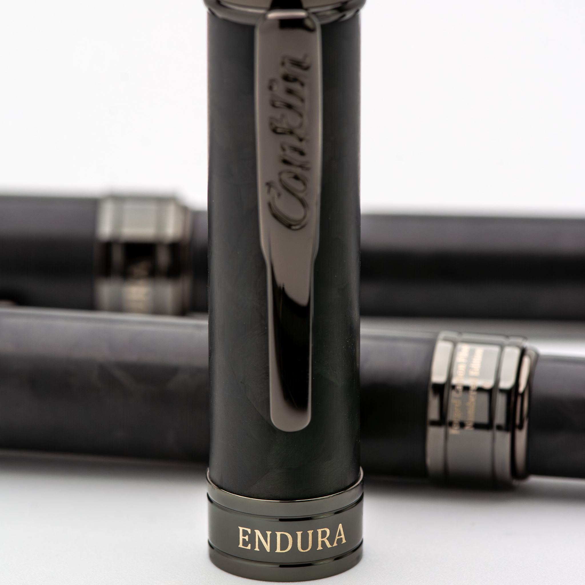 Conklin Endura Forged Carbon Fountain Pen Collection