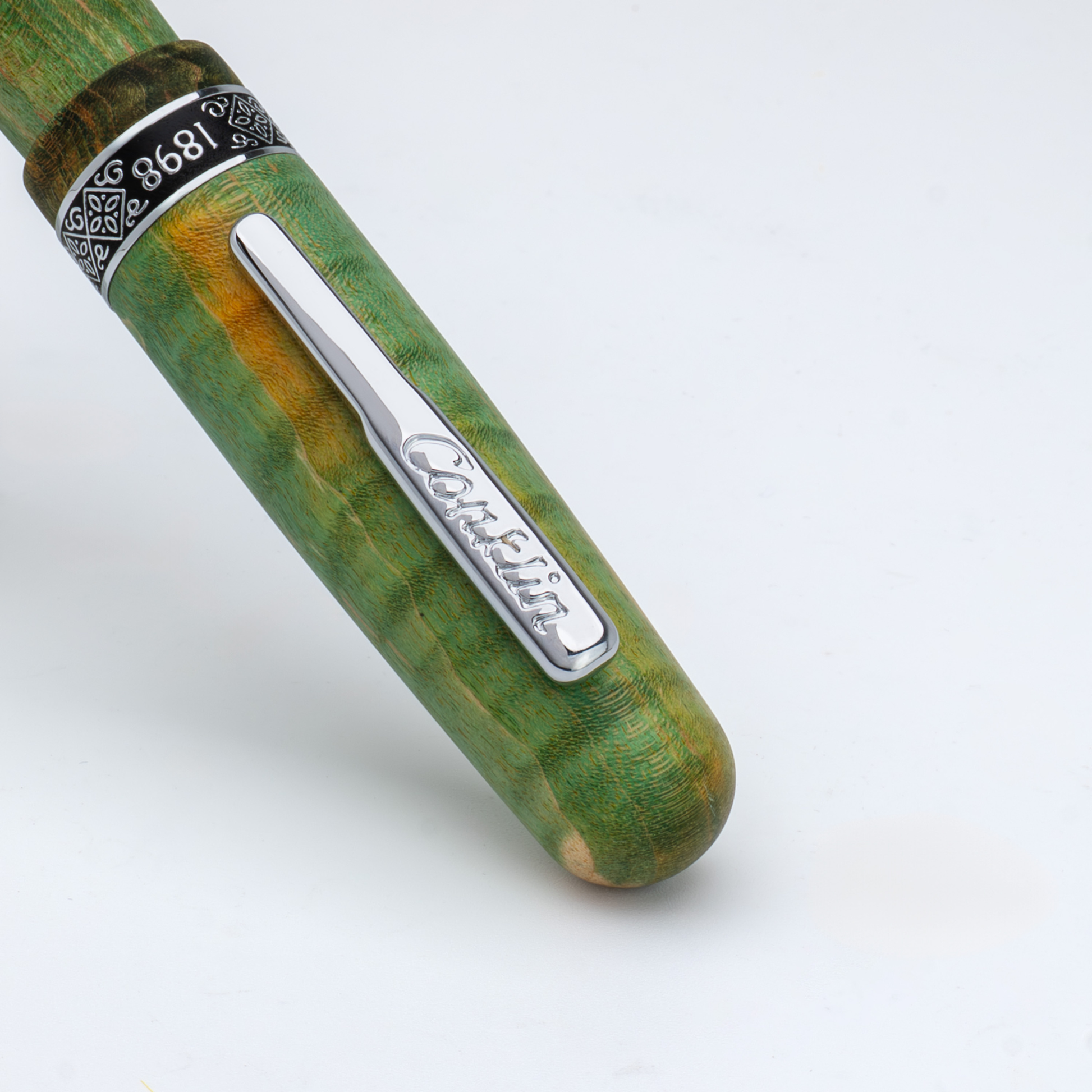 Conklin 1898 Stabilized Wood Matte Green Fountain Pen Collection