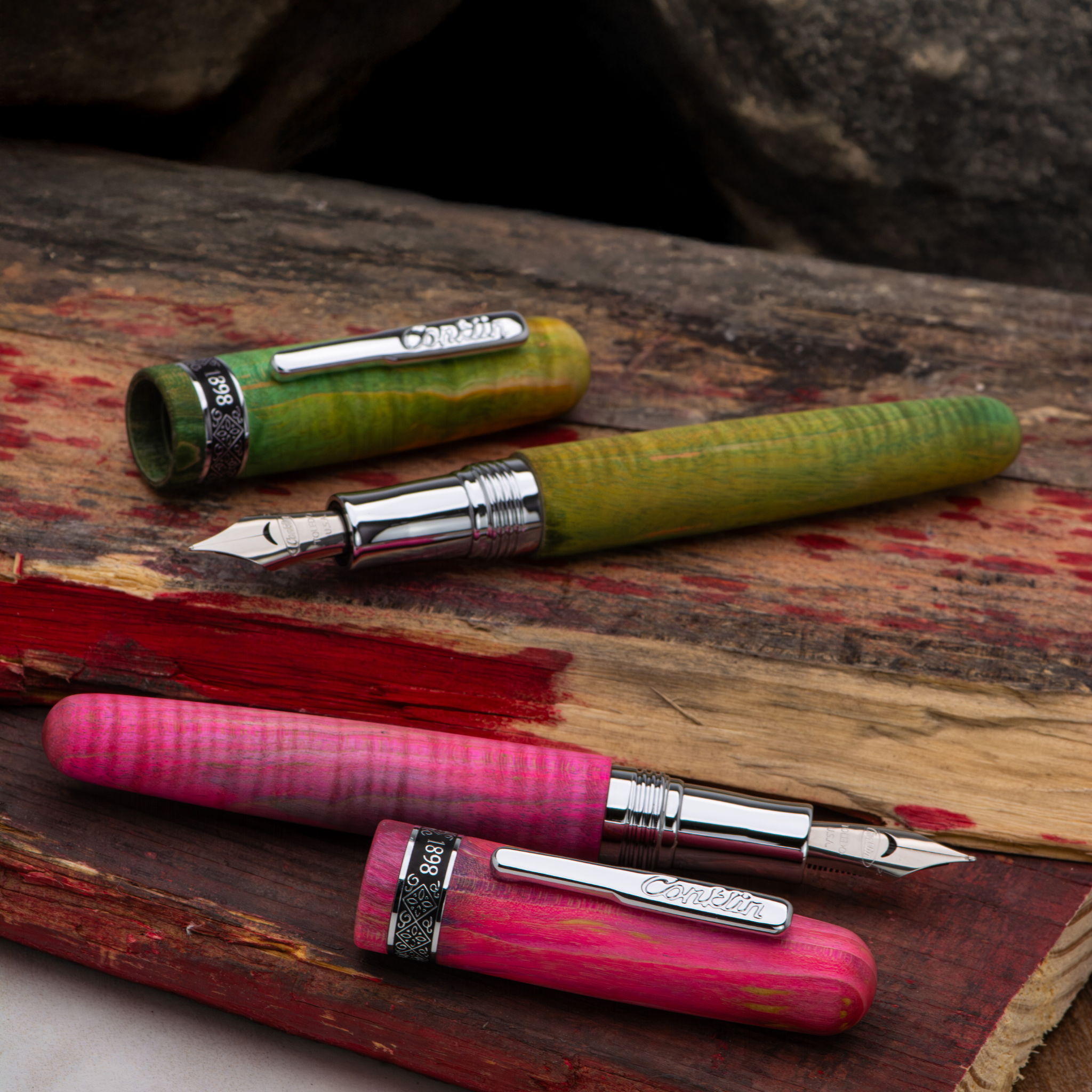Conklin 1898 Stabilized Wood Matte Fountain Pen Collection