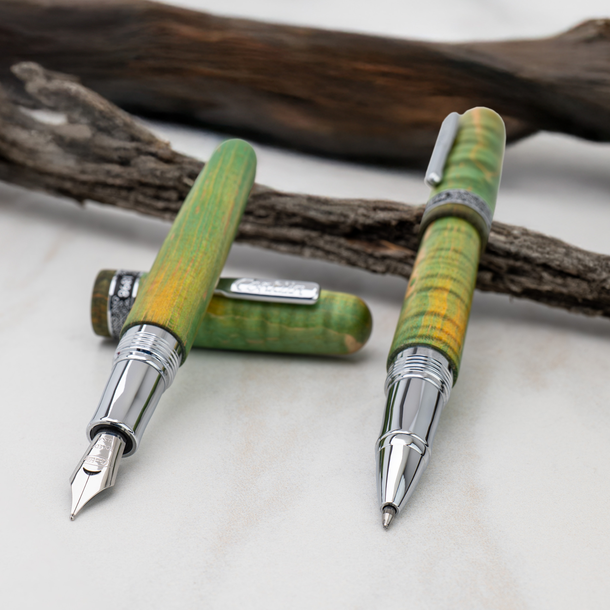 Conklin 1898 Stabilized Wood Matte Green Collection