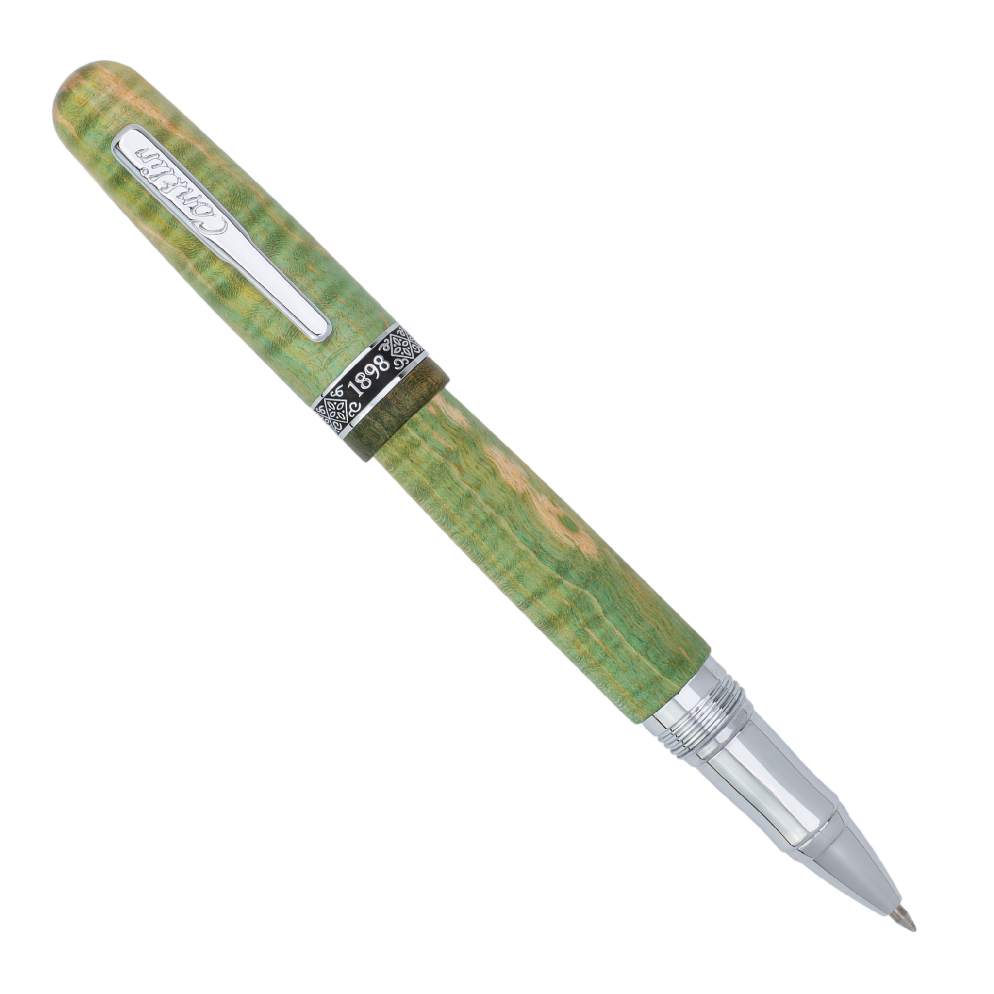Conklin 1898 Stabilized Wood Matte Green Rollerball Pen Collection