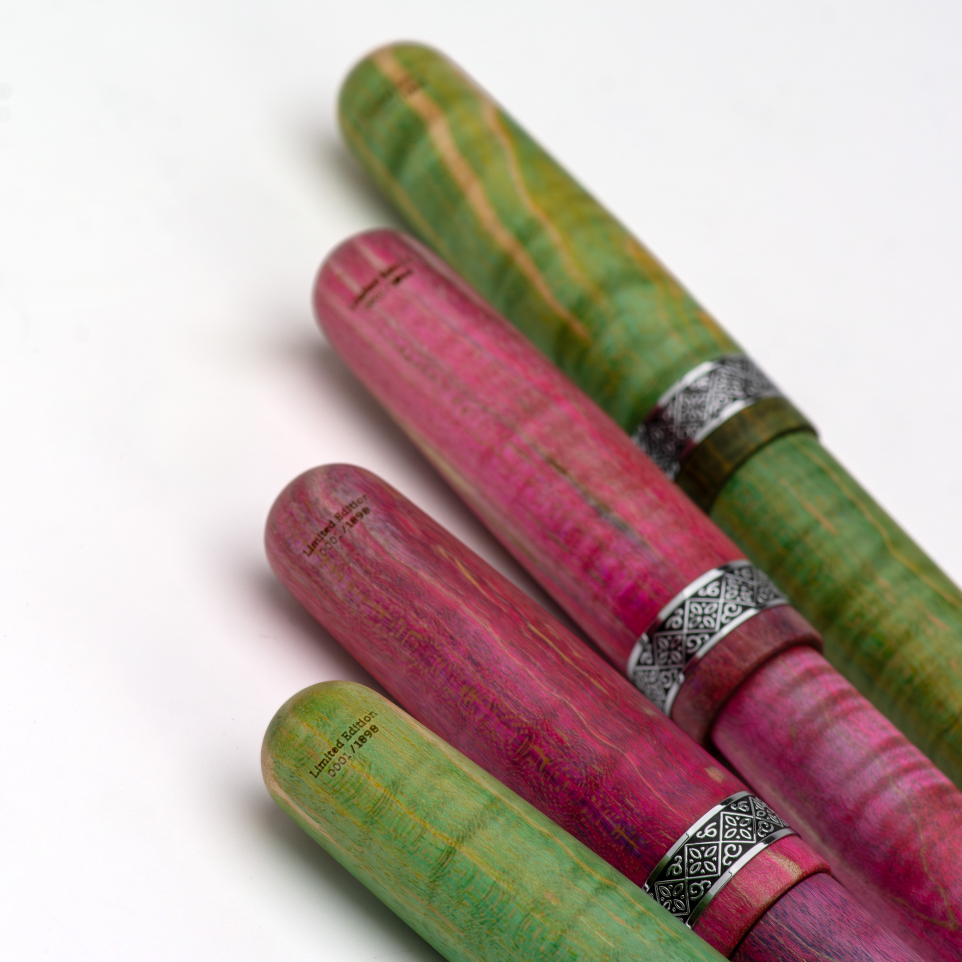 Conklin 1898 Stabilized Wood Purple/Pink Fountain Pen Collection