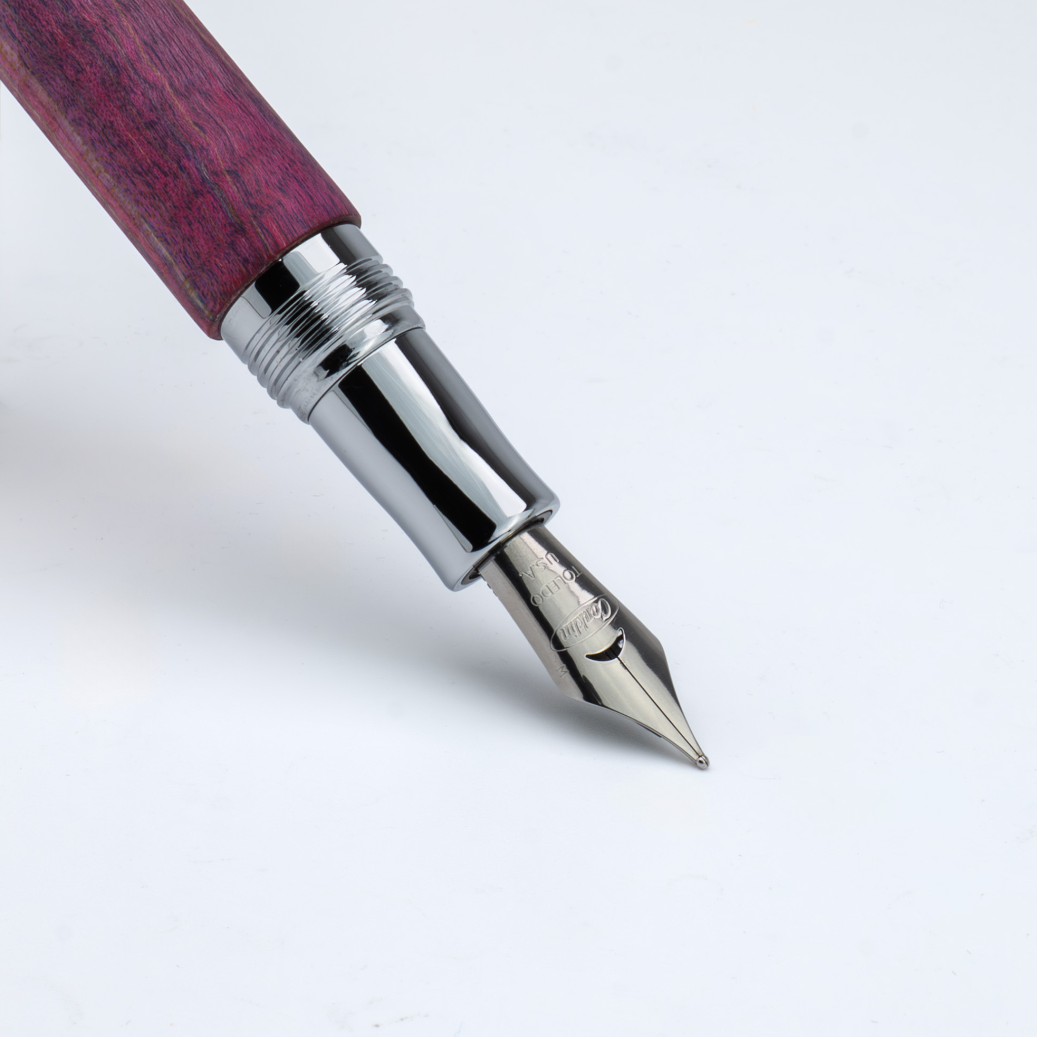 Conklin 1898 Stabilized Wood Purple/Pink Fountain Pen Collection