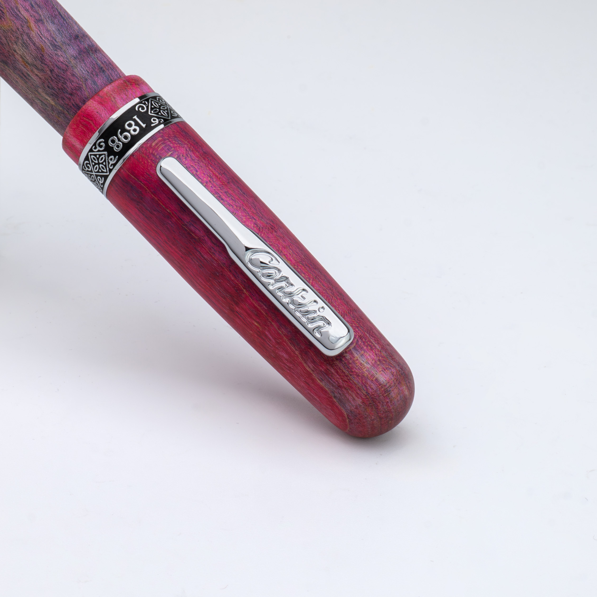 Conklin 1898 Stabilized Wood Purple/Pink Fountain Pen Collection