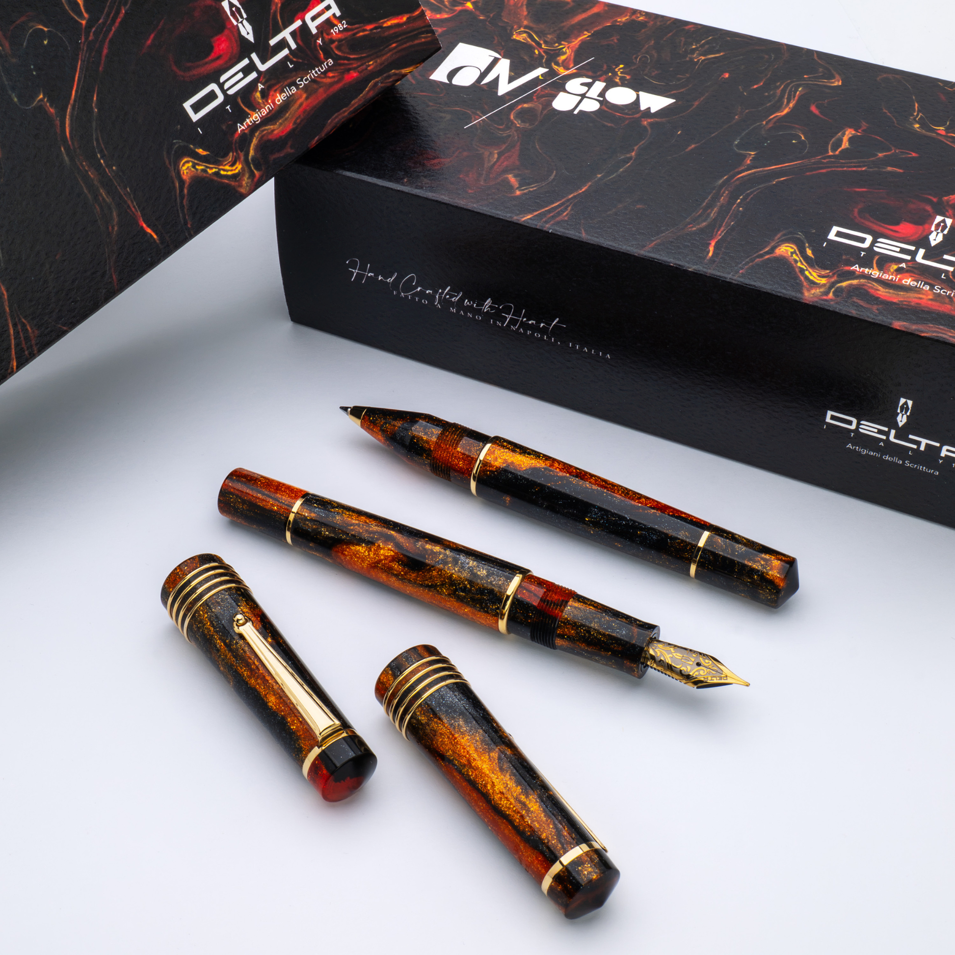 Delta DV Glow Up Oro Fountain Pen Collection
