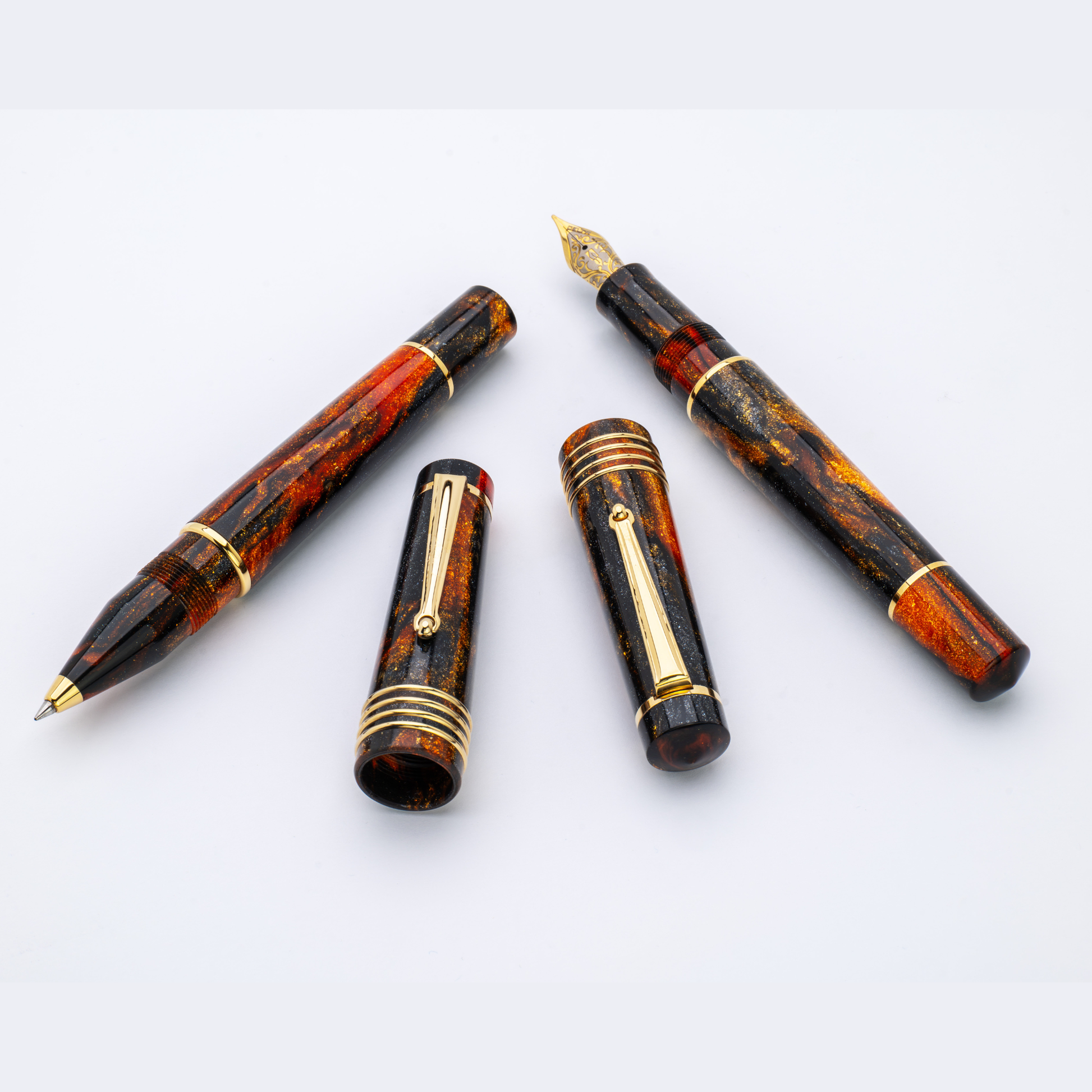 Delta DV Glow Up Oro Fountain Pen Collection