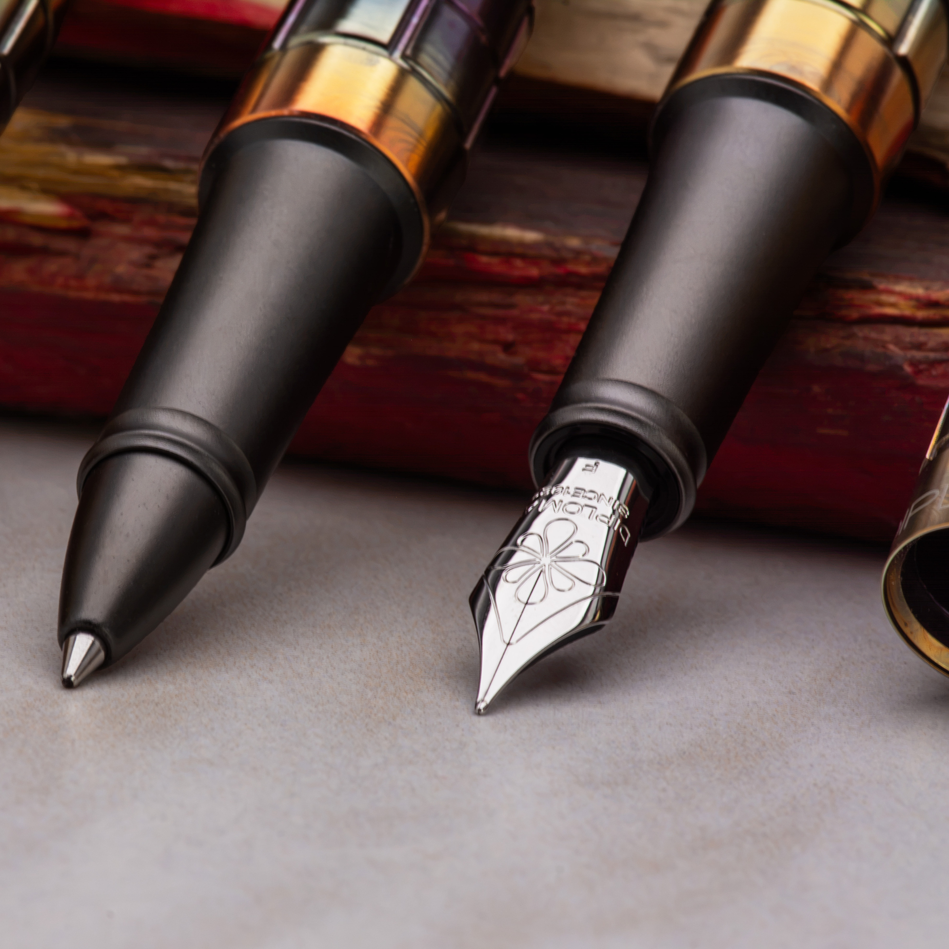 Diplomat Aero Rhomb Flame Fountain Pen collection