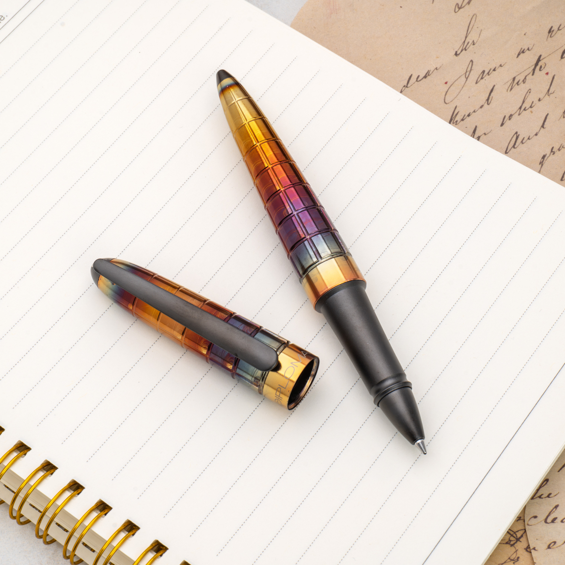 Diplomat Aero Rhomb Flame Rollerball Pen collection