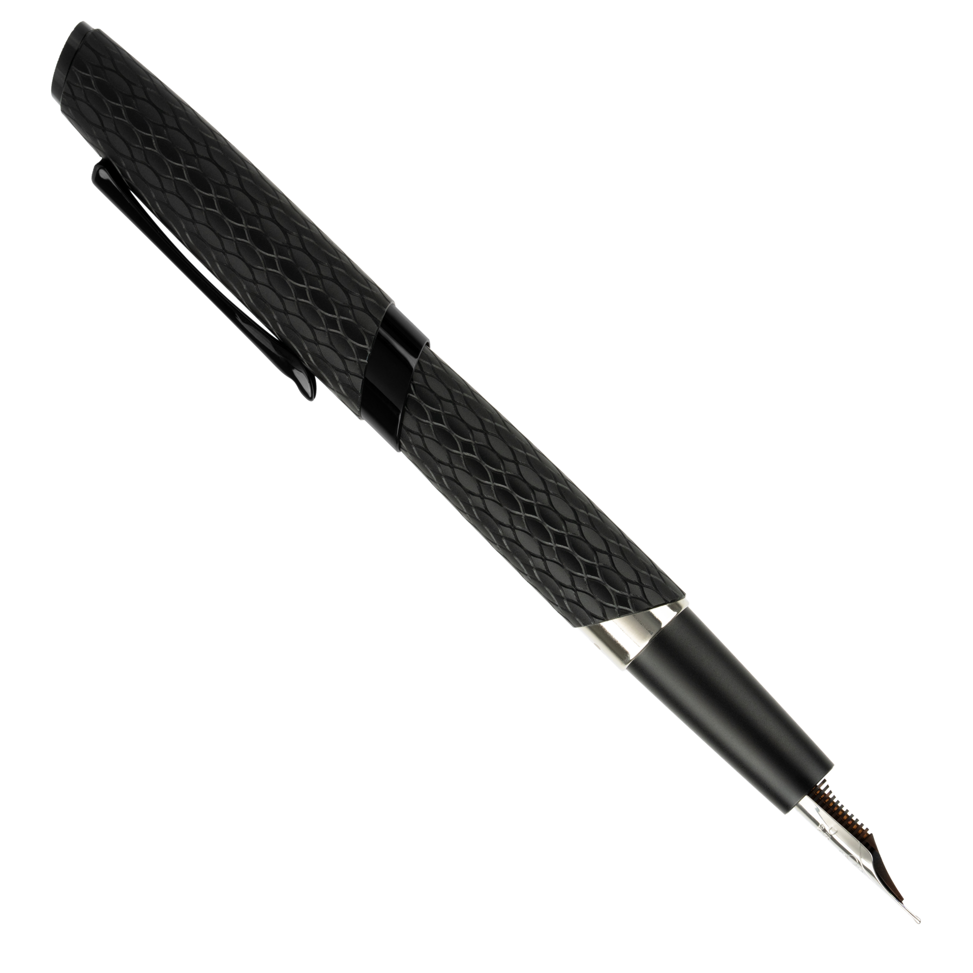 Diplomat Cobra Black Guilloche Fountain Pen Collection