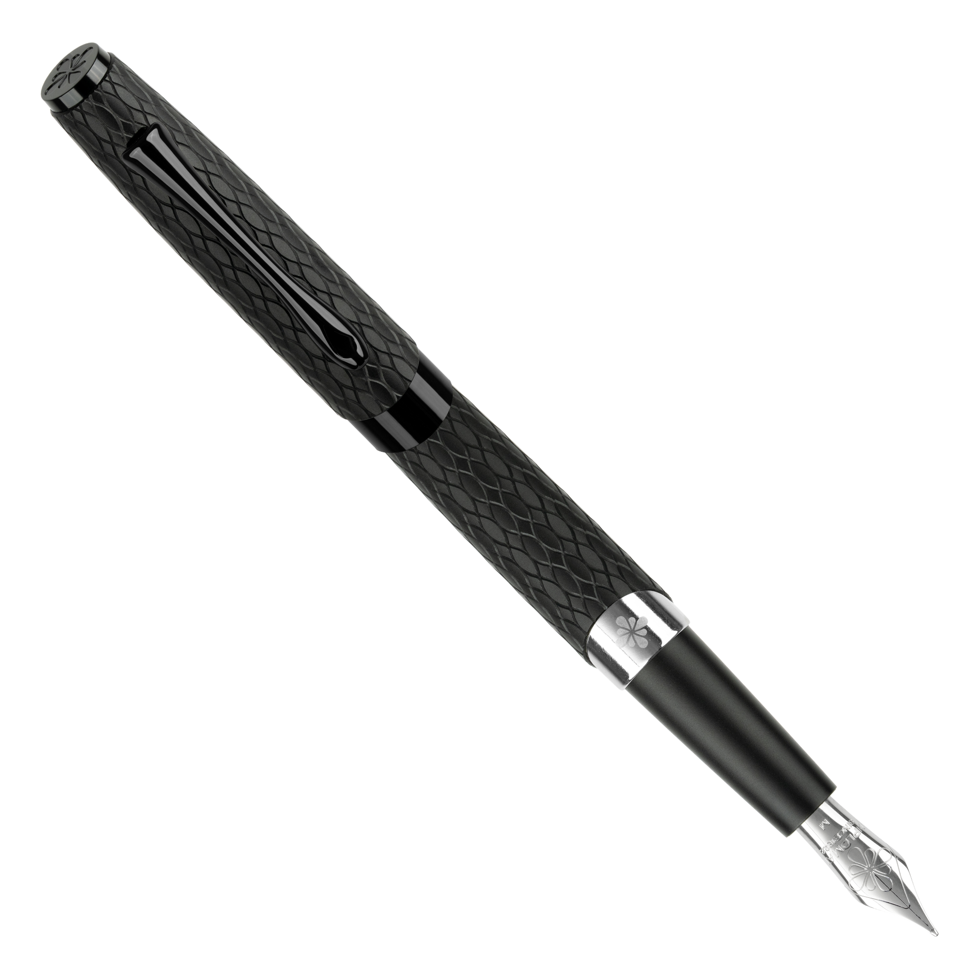 Diplomat Cobra Black Guilloche Fountain Pen Collection