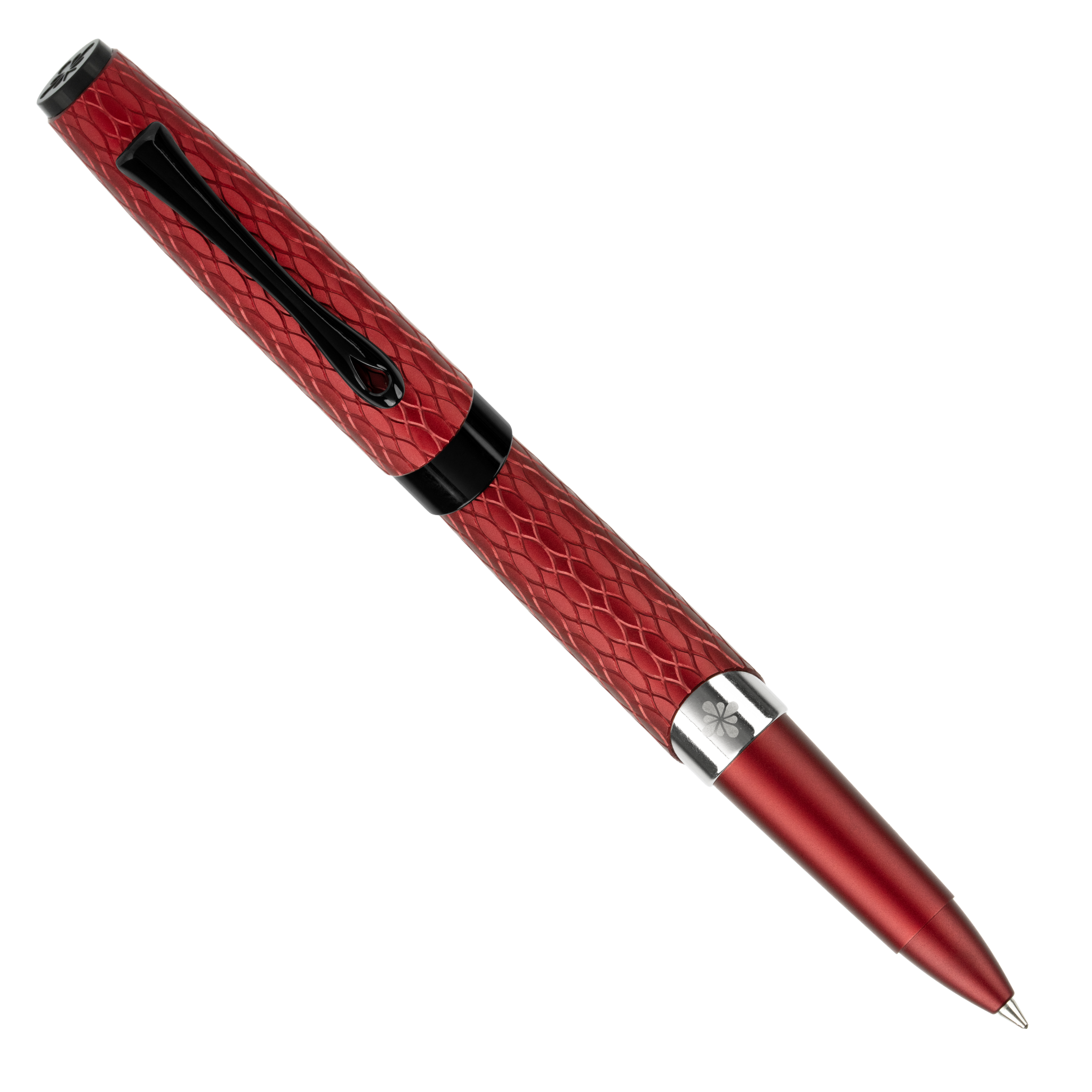 Diplomat Cobra Burgundy Red Guilloche Rollerball Pen Collection