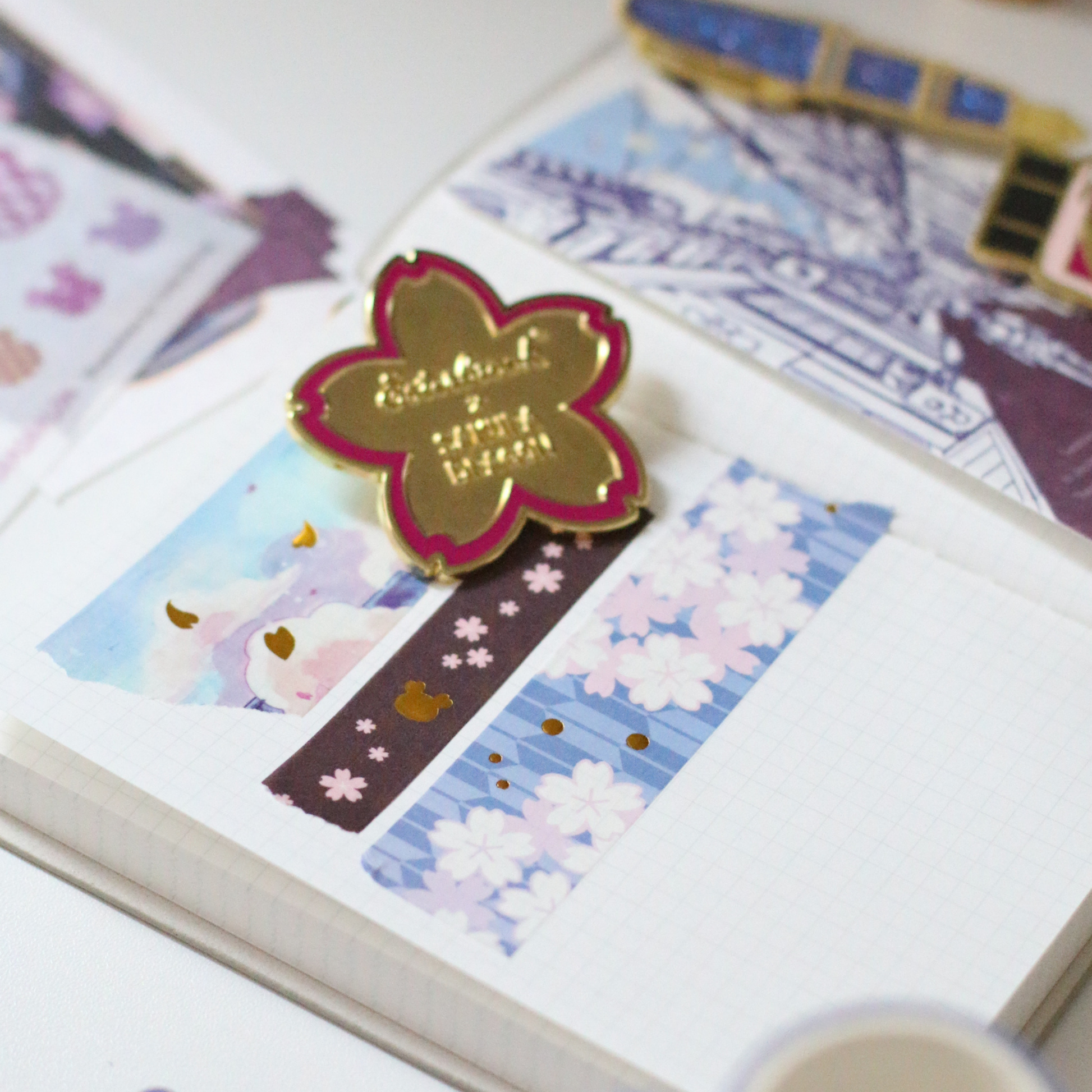 Esterbrook Sakura Street Flower Lapel Pin Collection