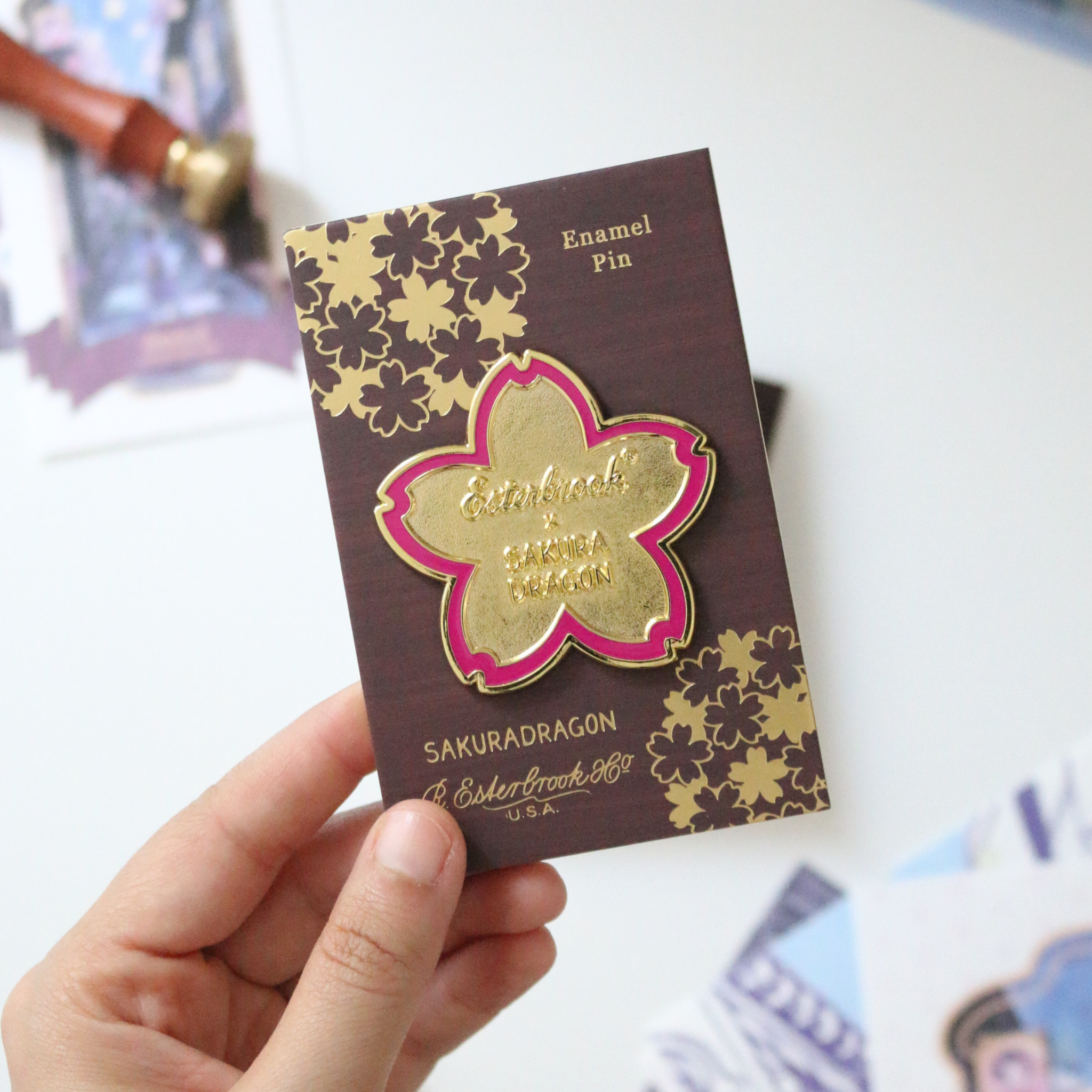 Esterbrook Sakura Street Flower Lapel Pin Collection