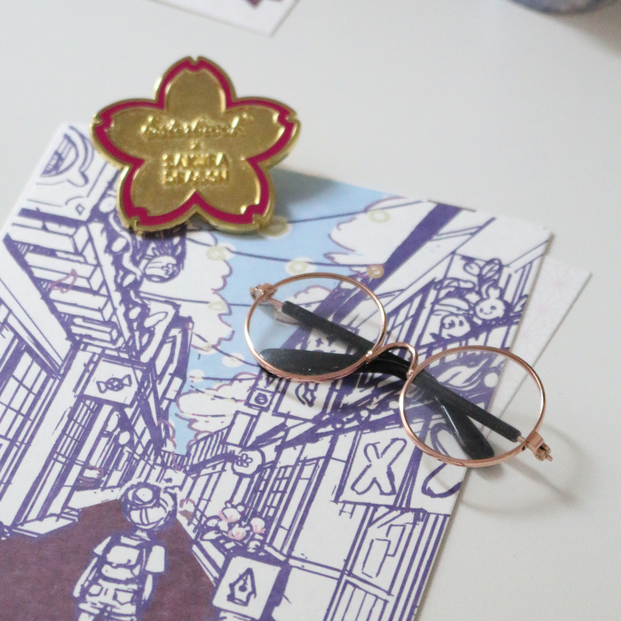 Esterbrook Sakura Street Flower Lapel Pin Collection