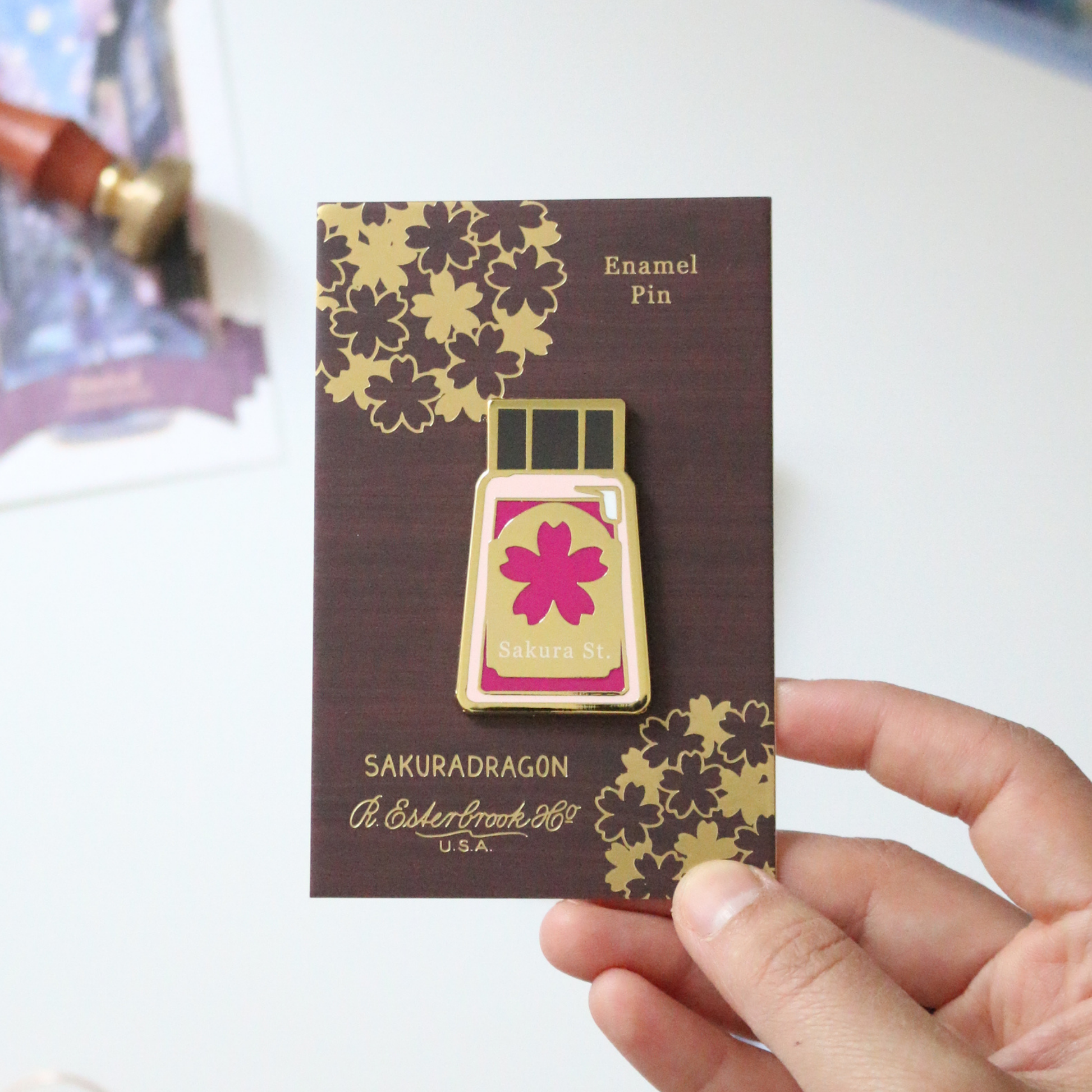 Esterbrook Sakura Street Ink Lapel Pin Collection