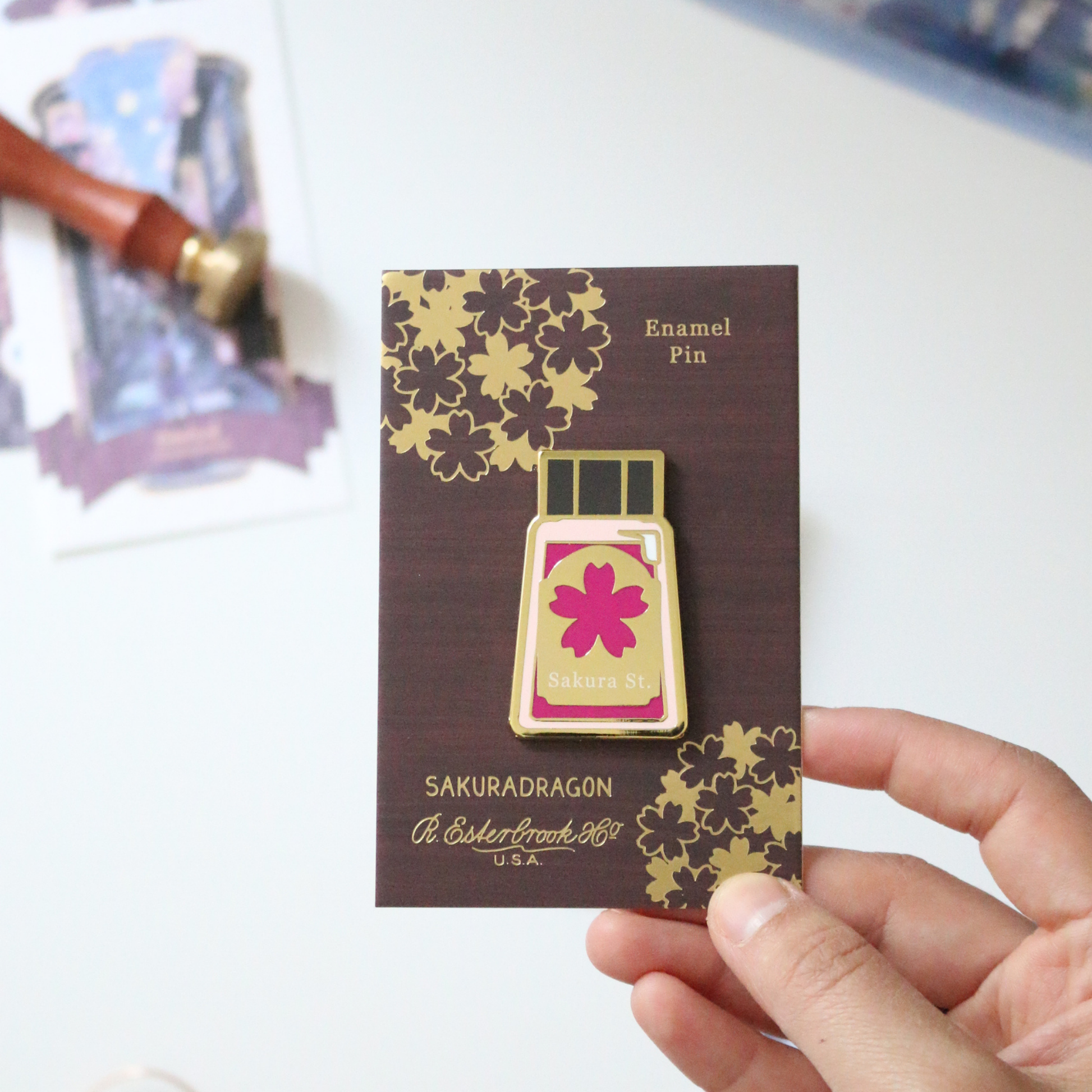 Esterbrook Sakura Street Ink Lapel Pin Collection
