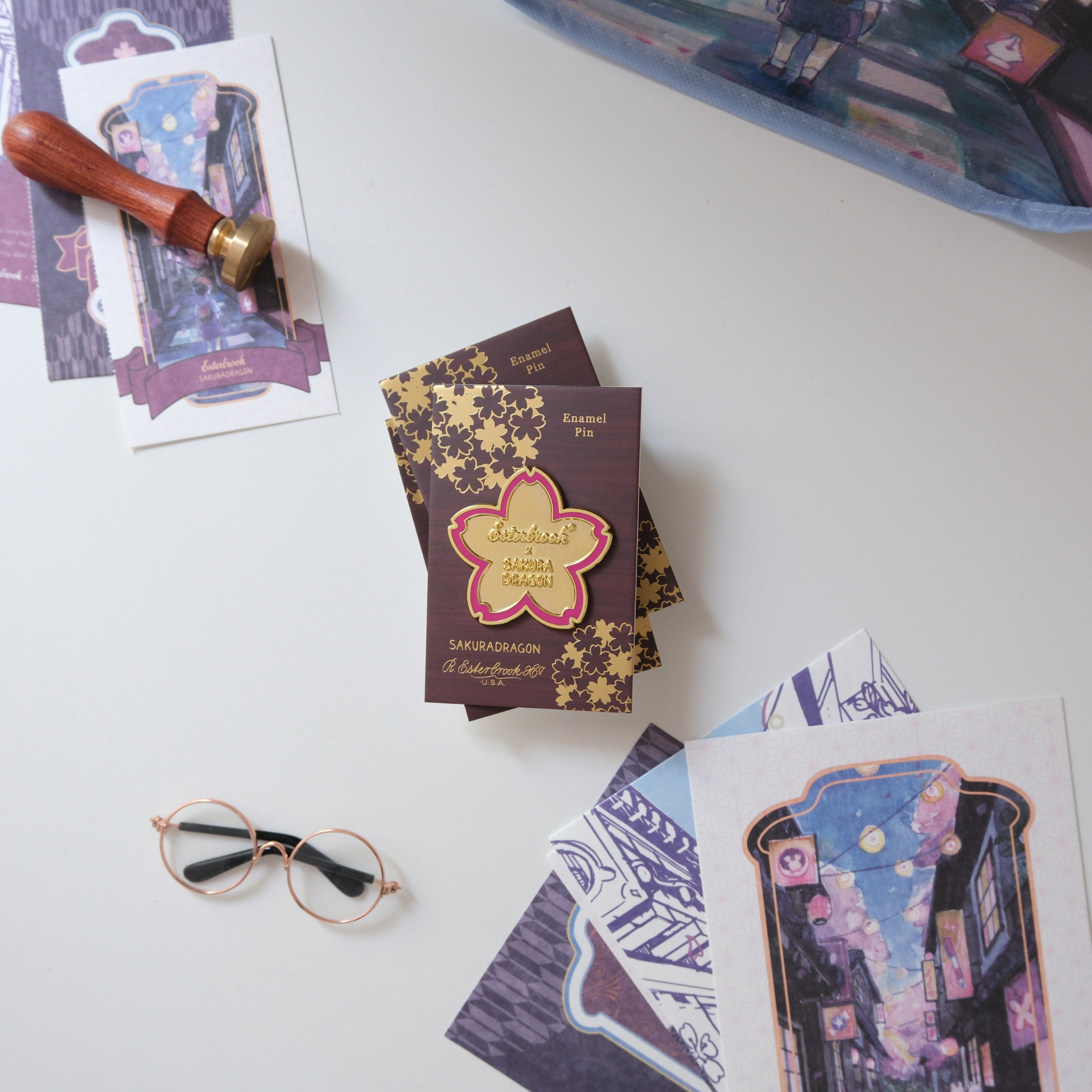 Esterbrook Sakura Street Flower Lapel Pin Collection